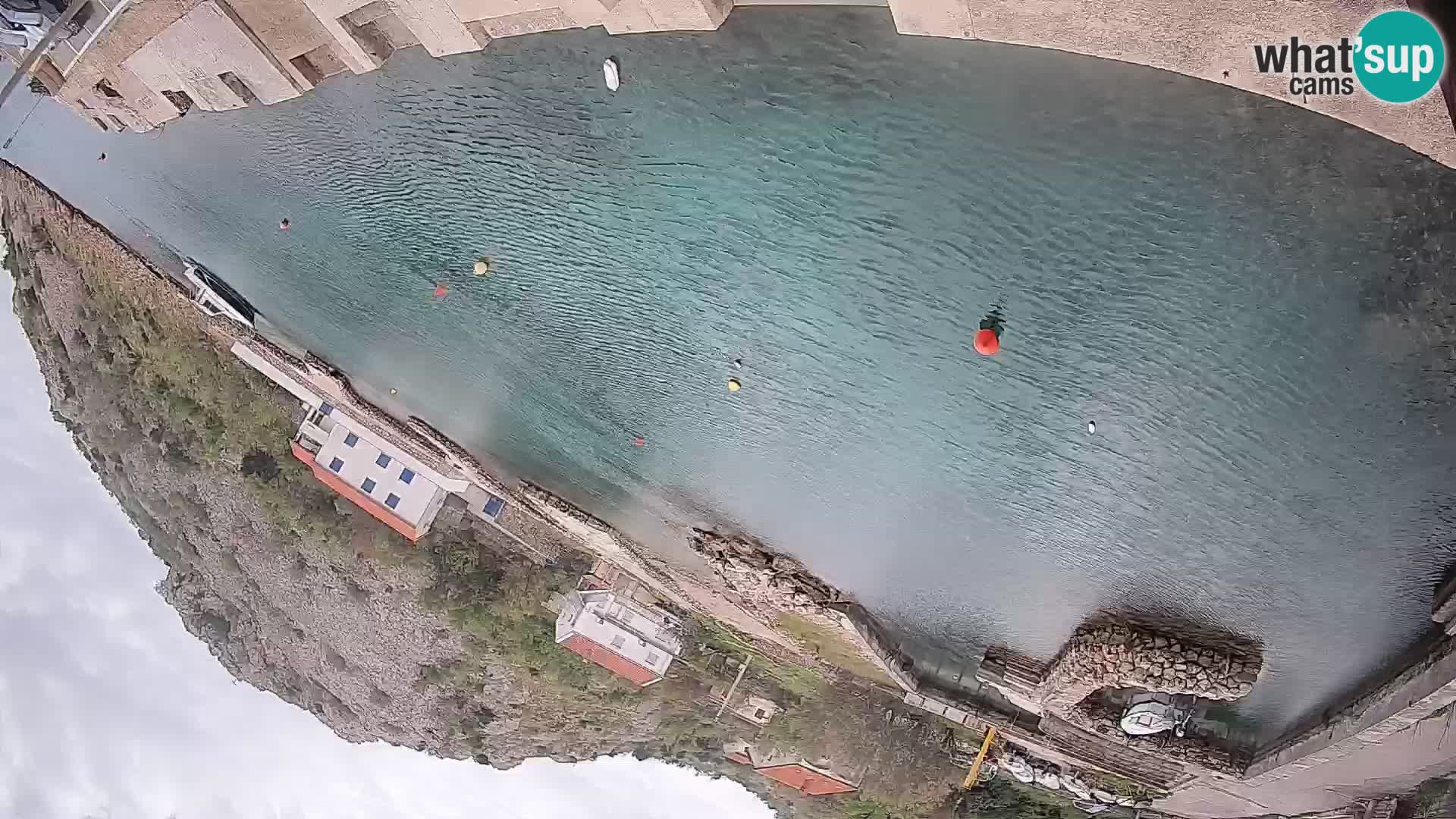 Webcam Fährhafen Prizna – zur Insel Pag