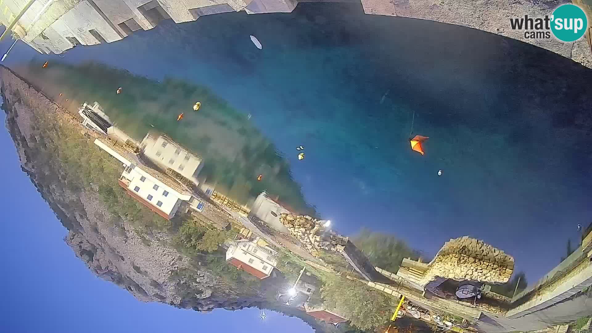 Webcam Prizna ferry port to Pag island