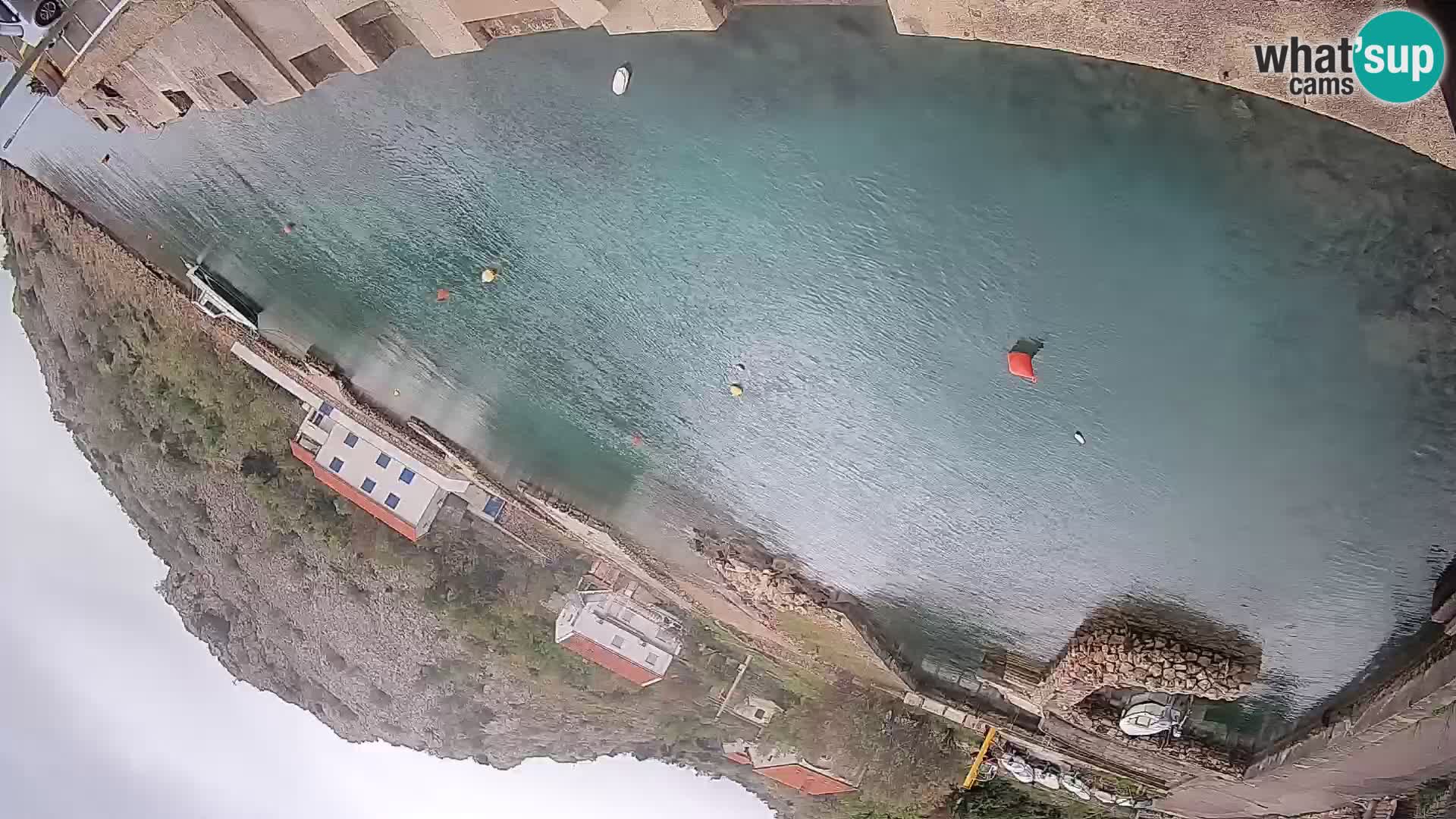 Webcam Prizna ferry port to Pag island