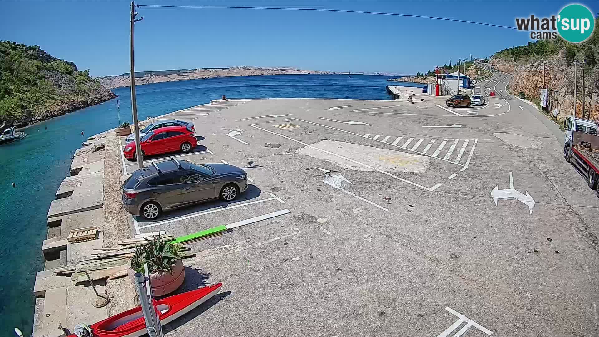 Webcam porto traghetti di Prizna – per l’isola di Pag