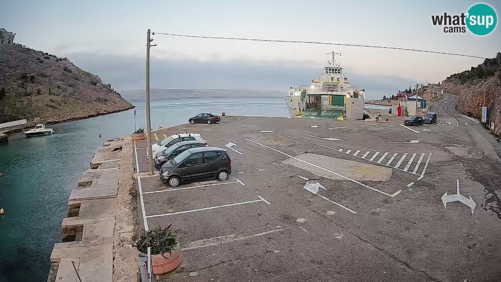 Webcam porto traghetti di Prizna – per l’isola di Pag