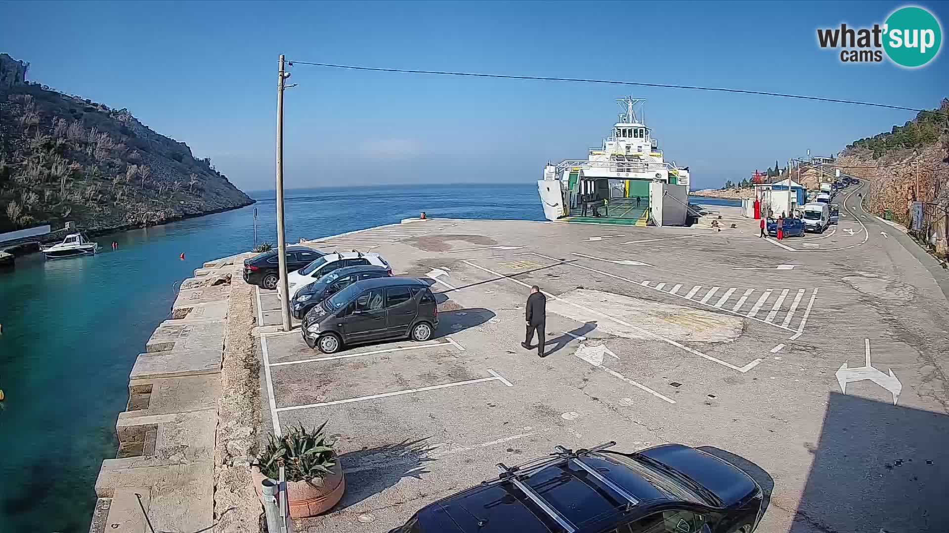 Webcam porto traghetti di Prizna – per l’isola di Pag