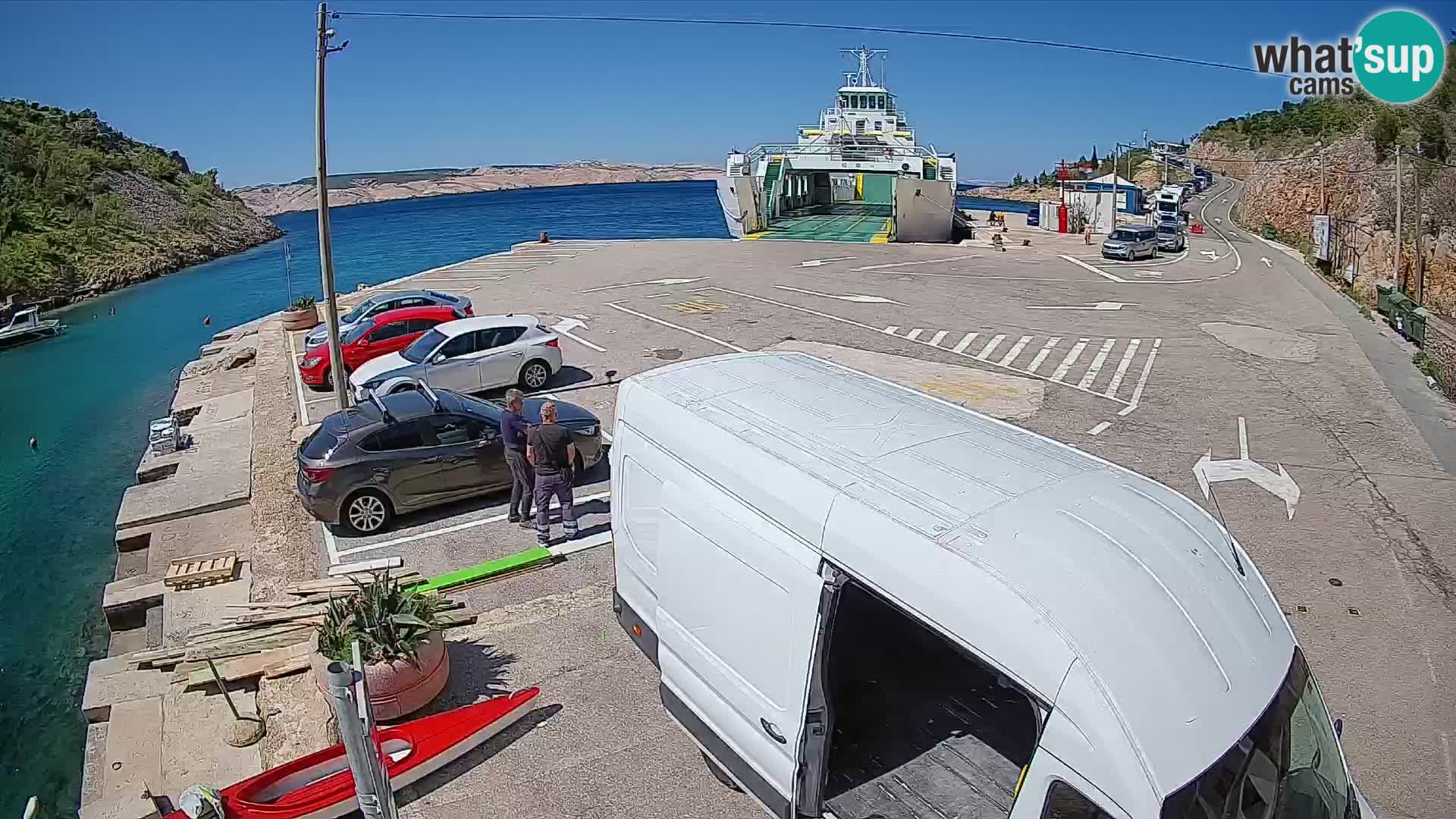 Webcam porto traghetti di Prizna – per l’isola di Pag