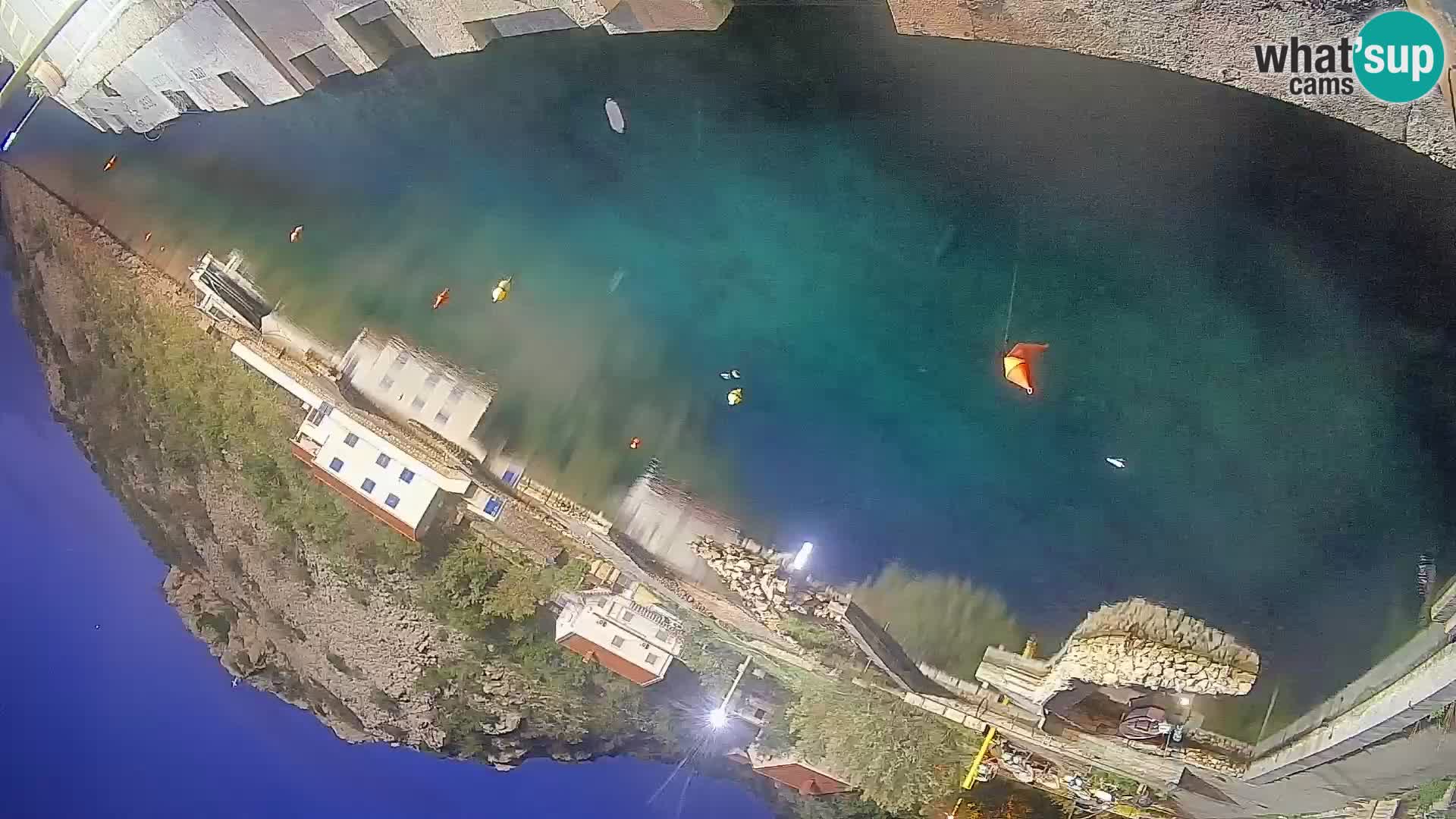 Webcam Prizna ferry port to Pag island