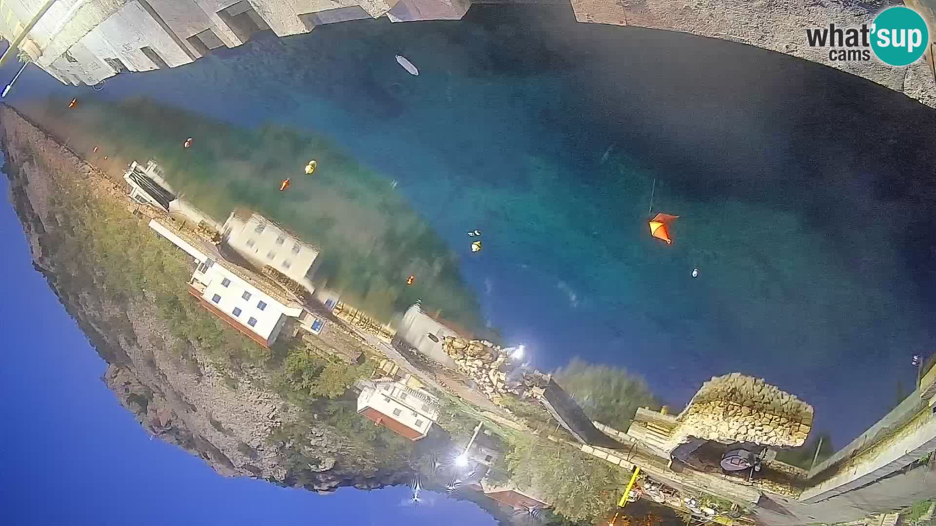 Webcam Prizna ferry port to Pag island