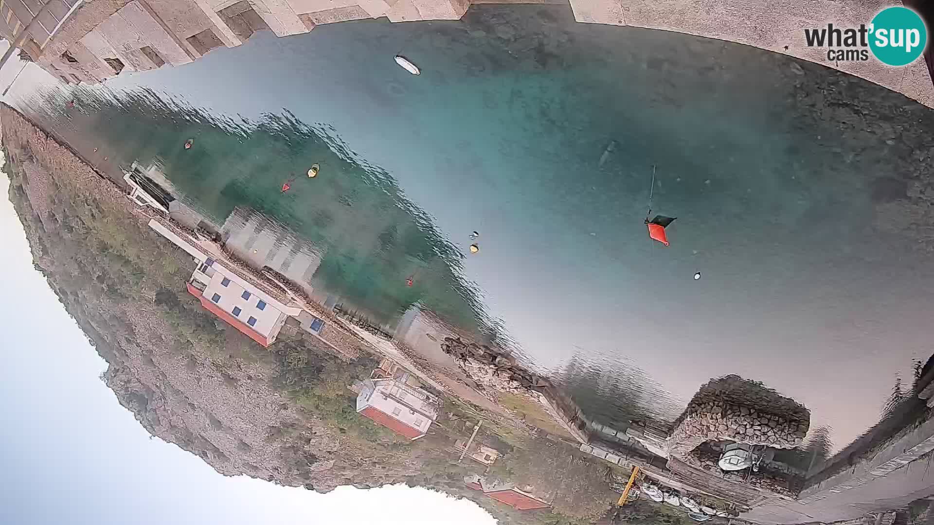 Webcam Prizna ferry port to Pag island