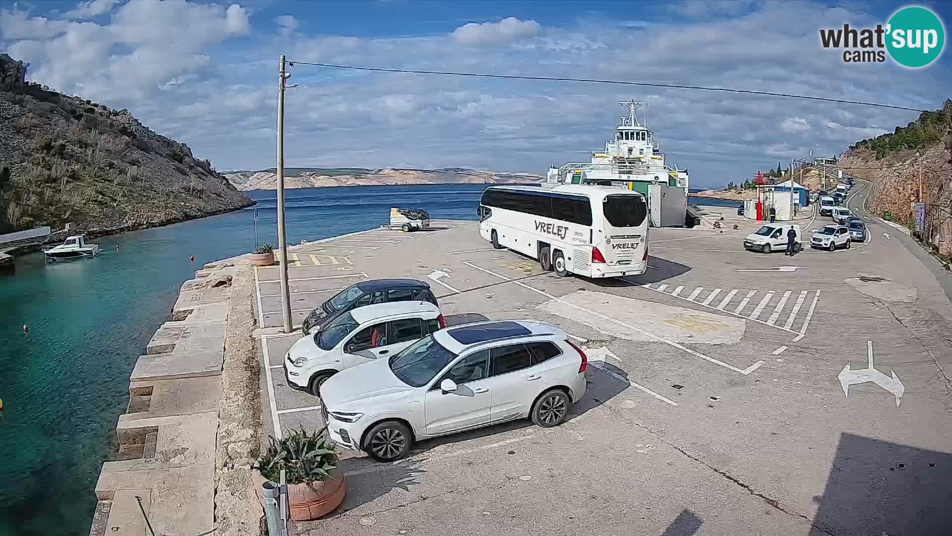 Webcam porto traghetti di Prizna – per l’isola di Pag