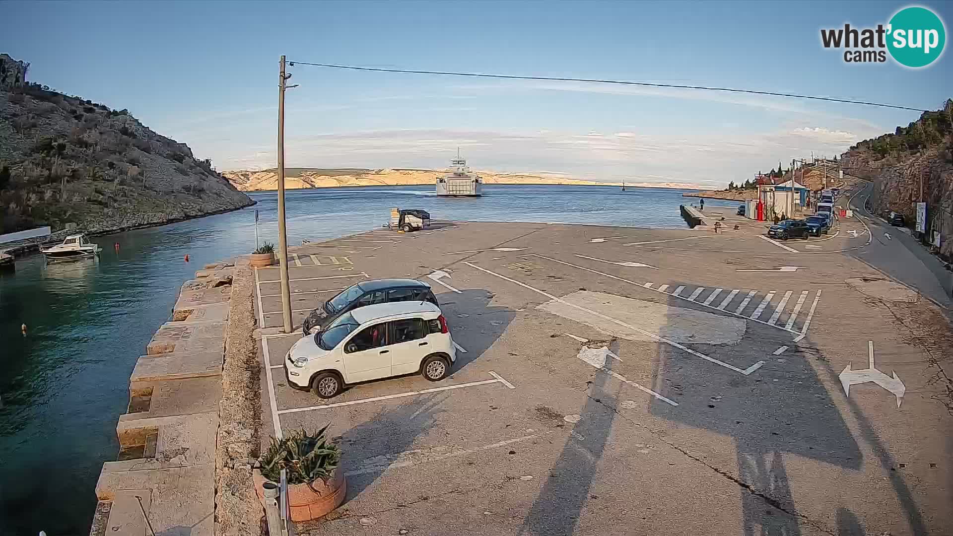 Webcam porto traghetti di Prizna – per l’isola di Pag