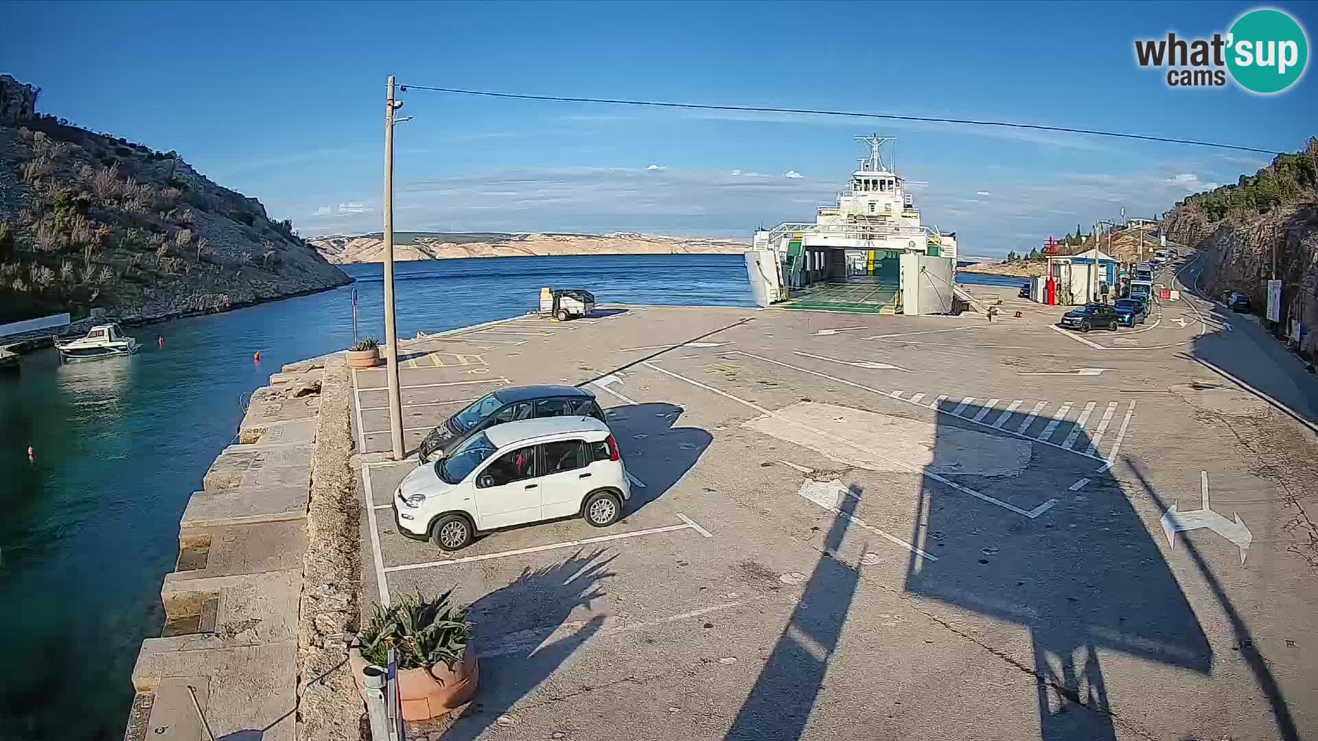 Webcam porto traghetti di Prizna – per l’isola di Pag