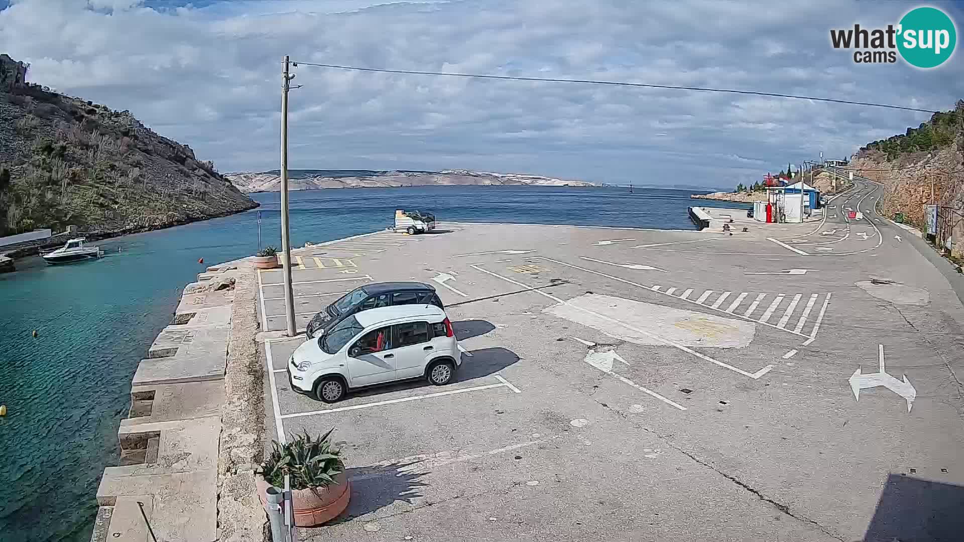 Webcam porto traghetti di Prizna – per l’isola di Pag
