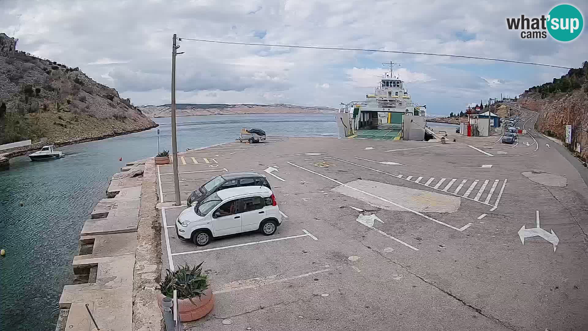 Webcam porto traghetti di Prizna – per l’isola di Pag