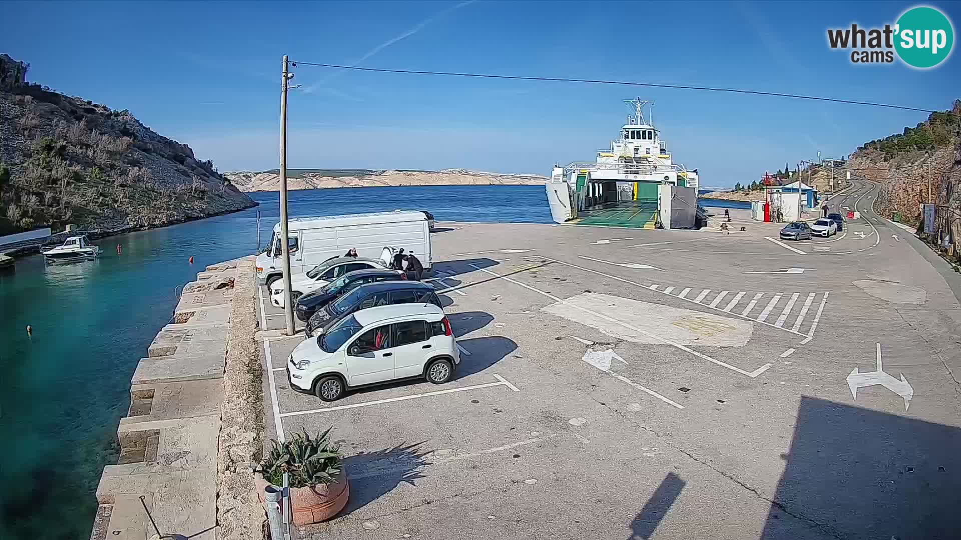 Webcam porto traghetti di Prizna – per l’isola di Pag