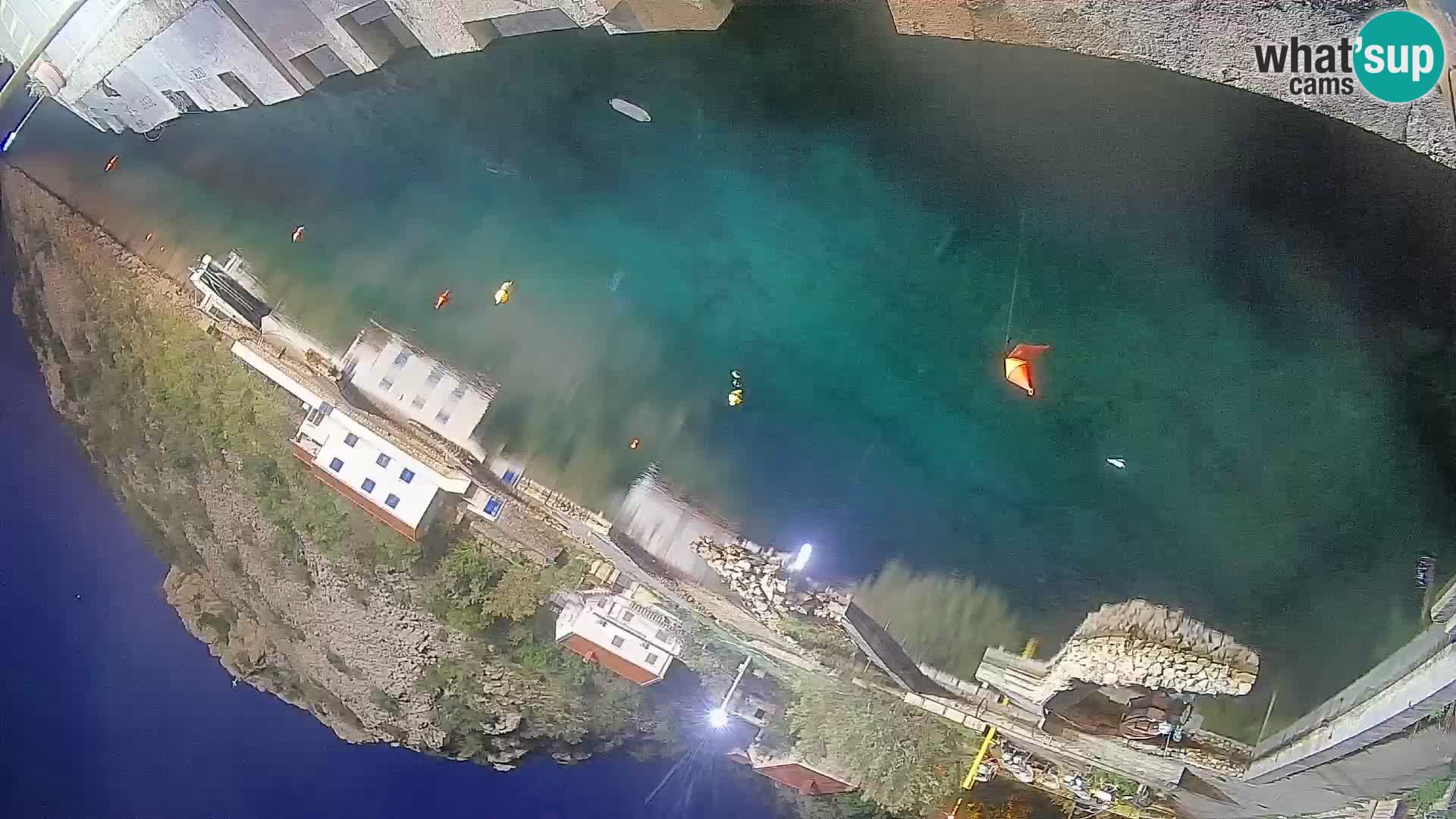 Webcam Prizna ferry port to Pag island