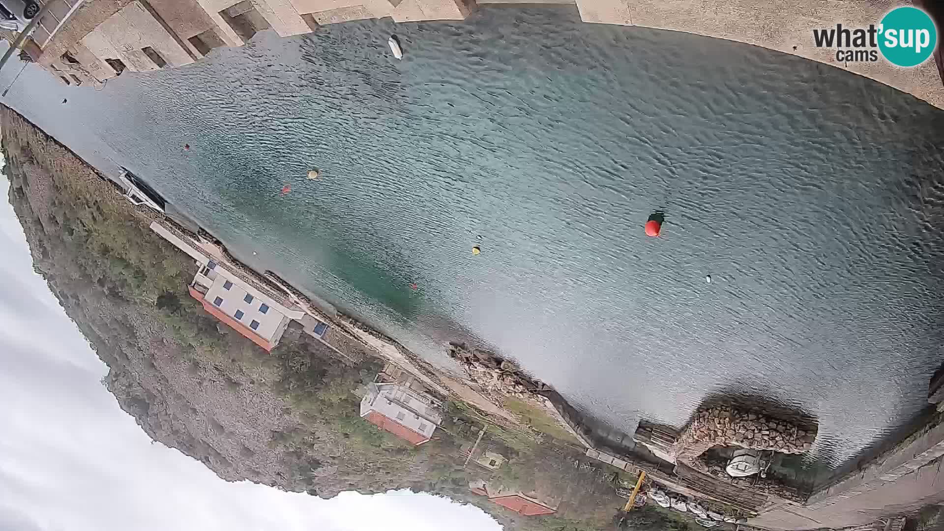 Webcam Prizna ferry port to Pag island