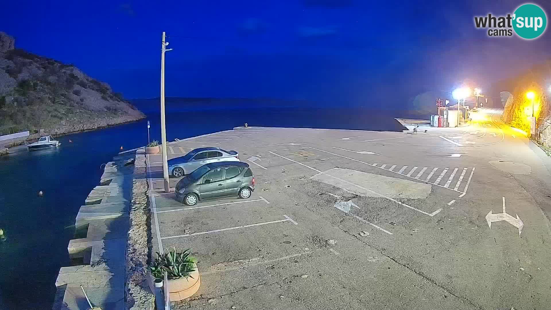 Webcam Fährhafen Prizna – zur Insel Pag