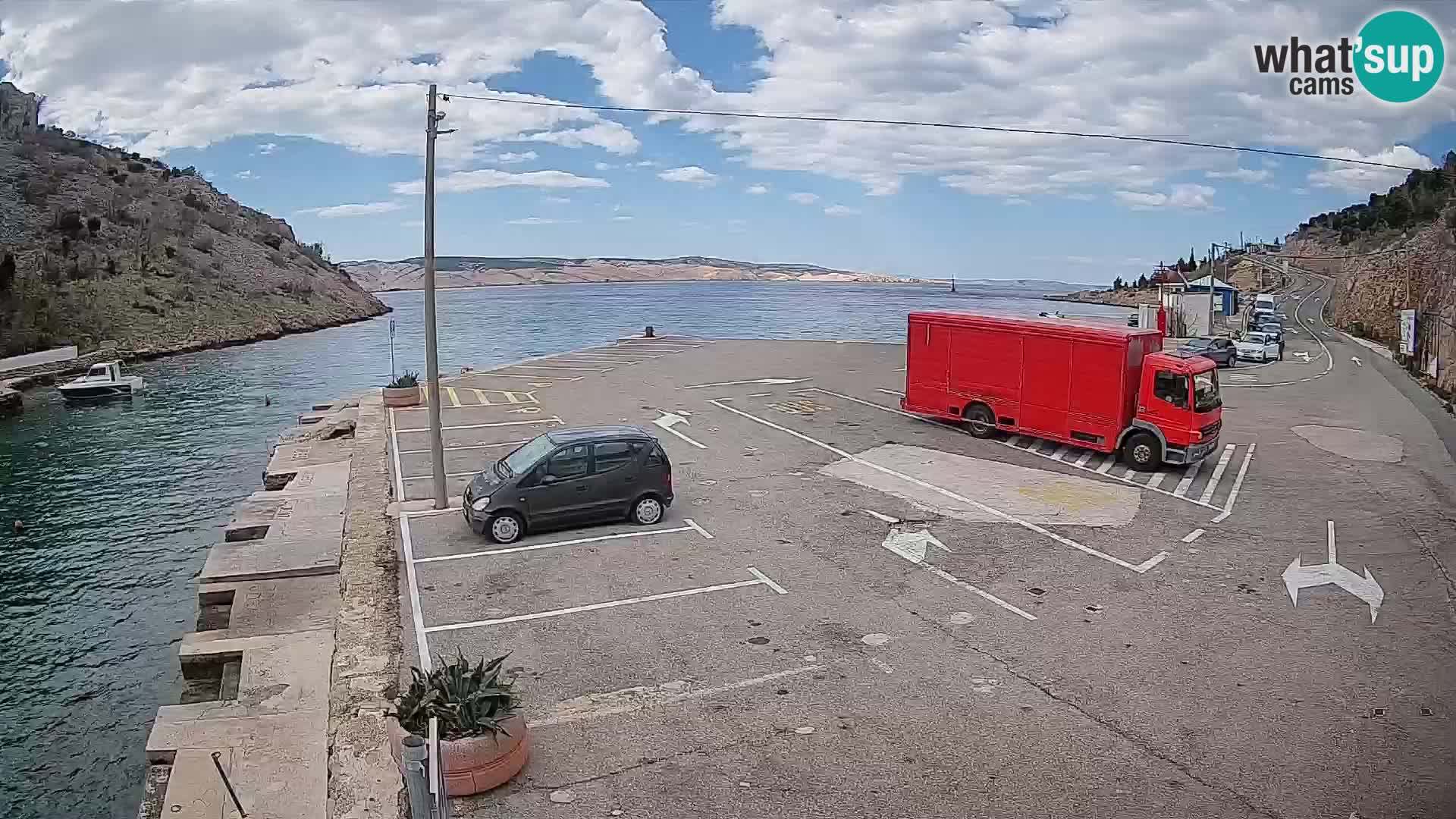 Webcam porto traghetti di Prizna – per l’isola di Pag
