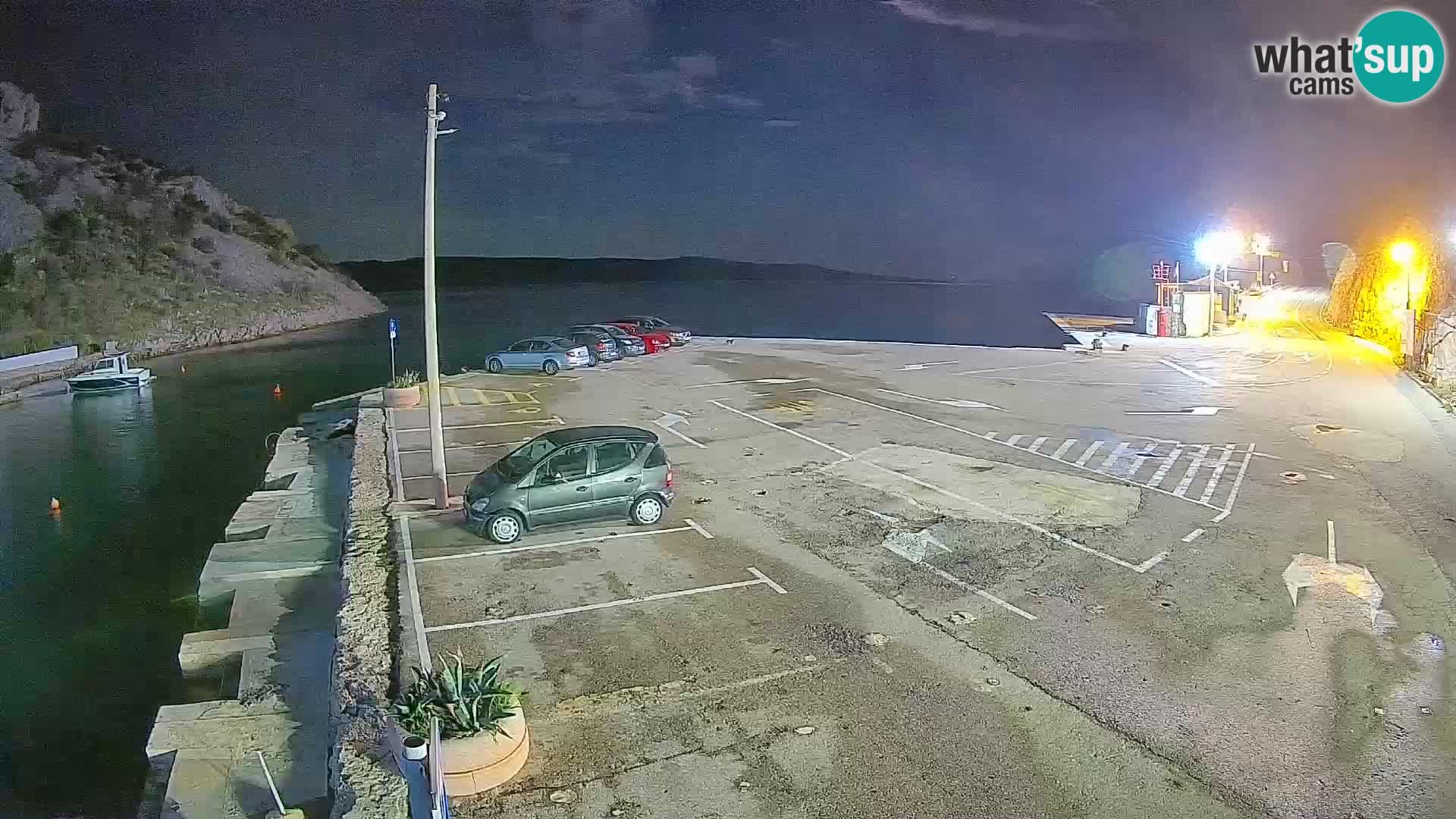 Webcam Prizna ferry port to Pag island