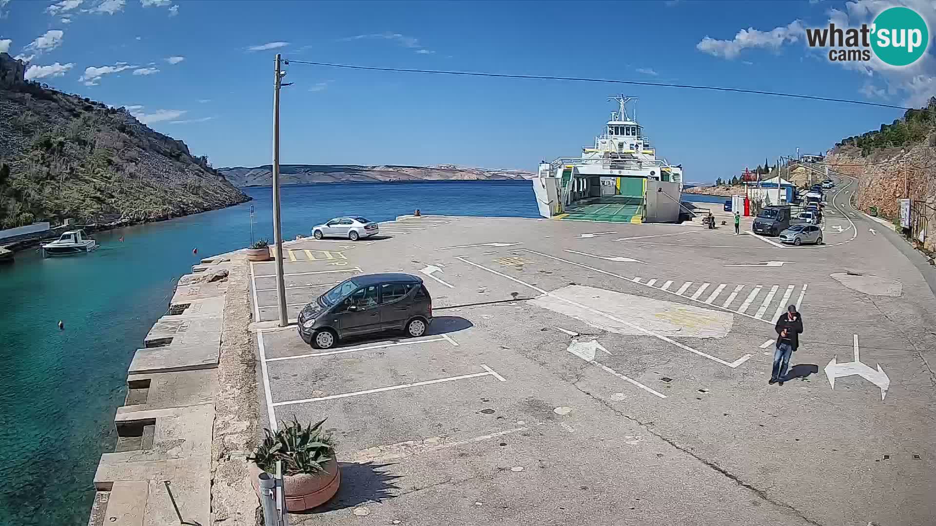 Webcam porto traghetti di Prizna – per l’isola di Pag