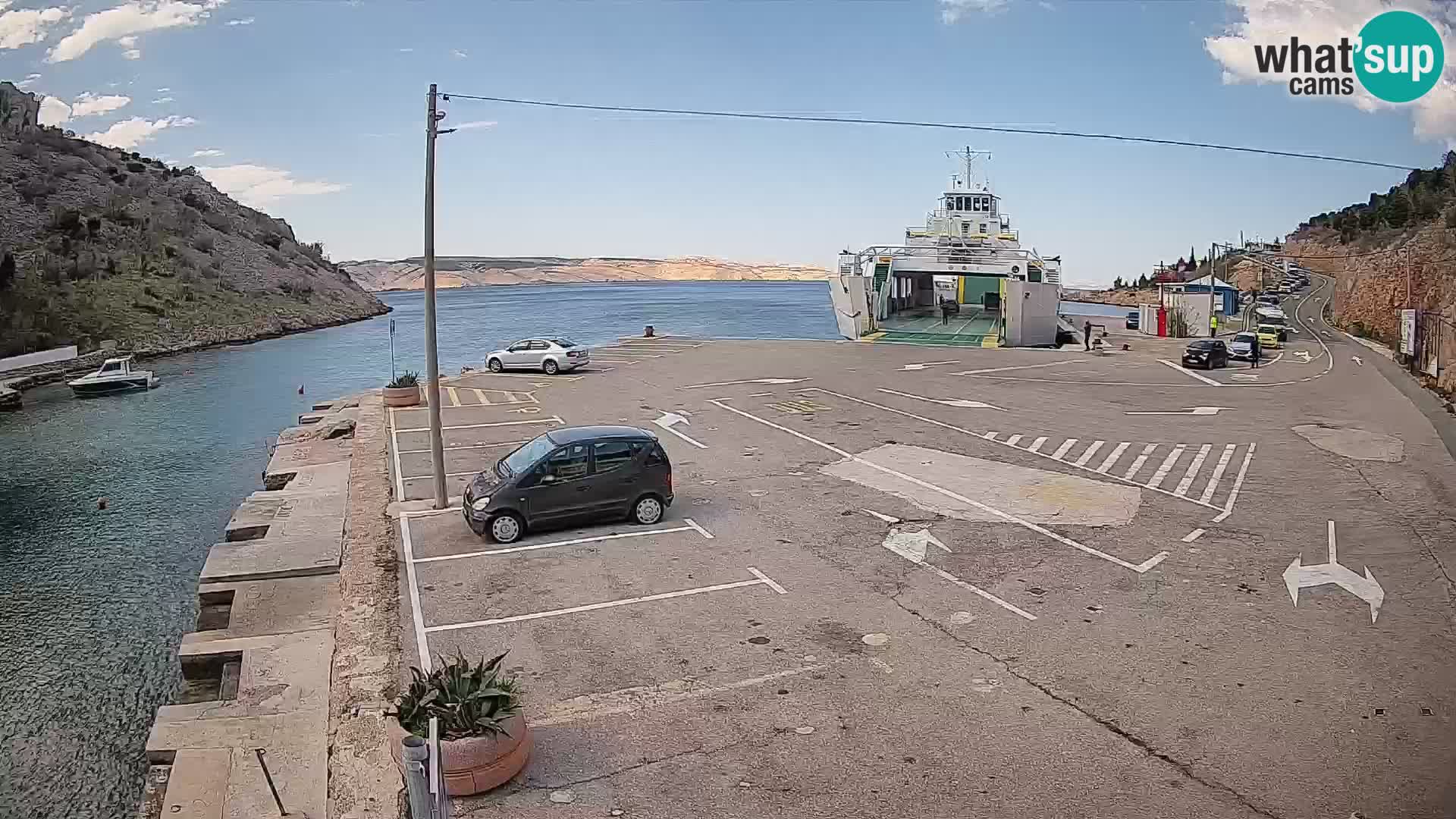 Webcam porto traghetti di Prizna – per l’isola di Pag