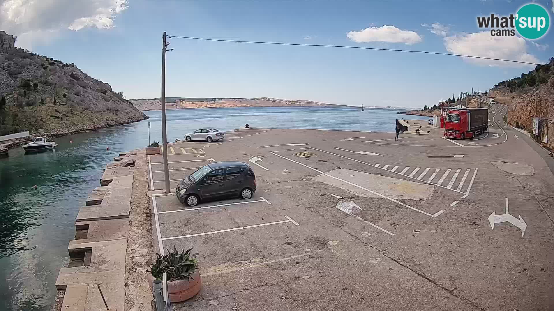 Webcam porto traghetti di Prizna – per l’isola di Pag