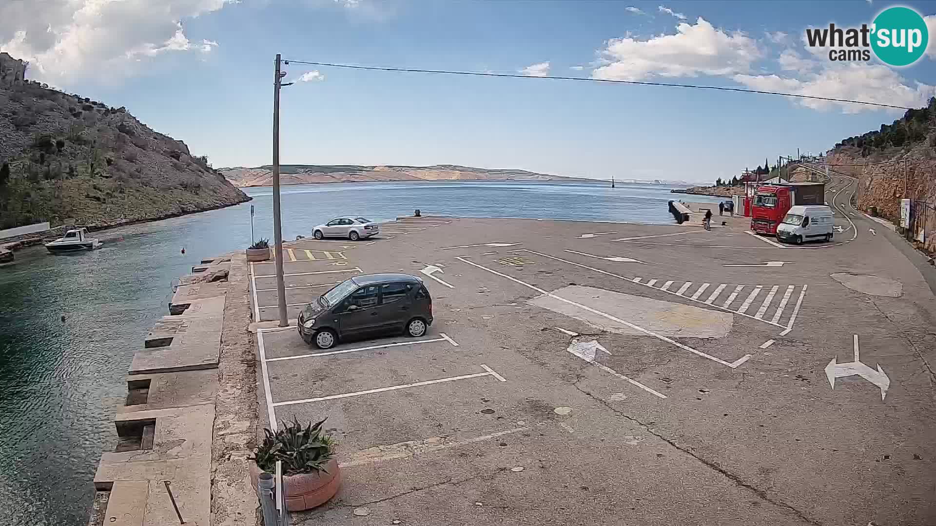 Webcam porto traghetti di Prizna – per l’isola di Pag