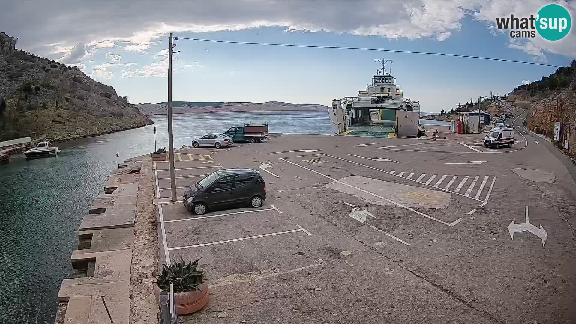 Webcam porto traghetti di Prizna – per l’isola di Pag