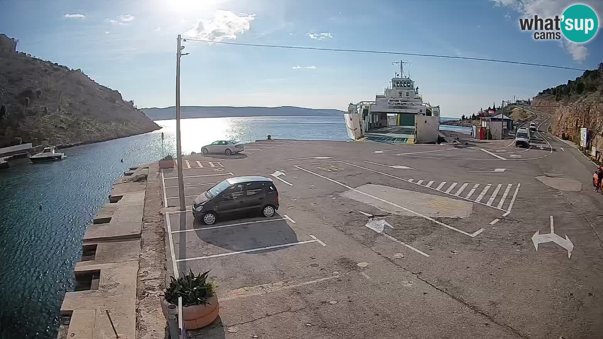 Webcam porto traghetti di Prizna – per l’isola di Pag