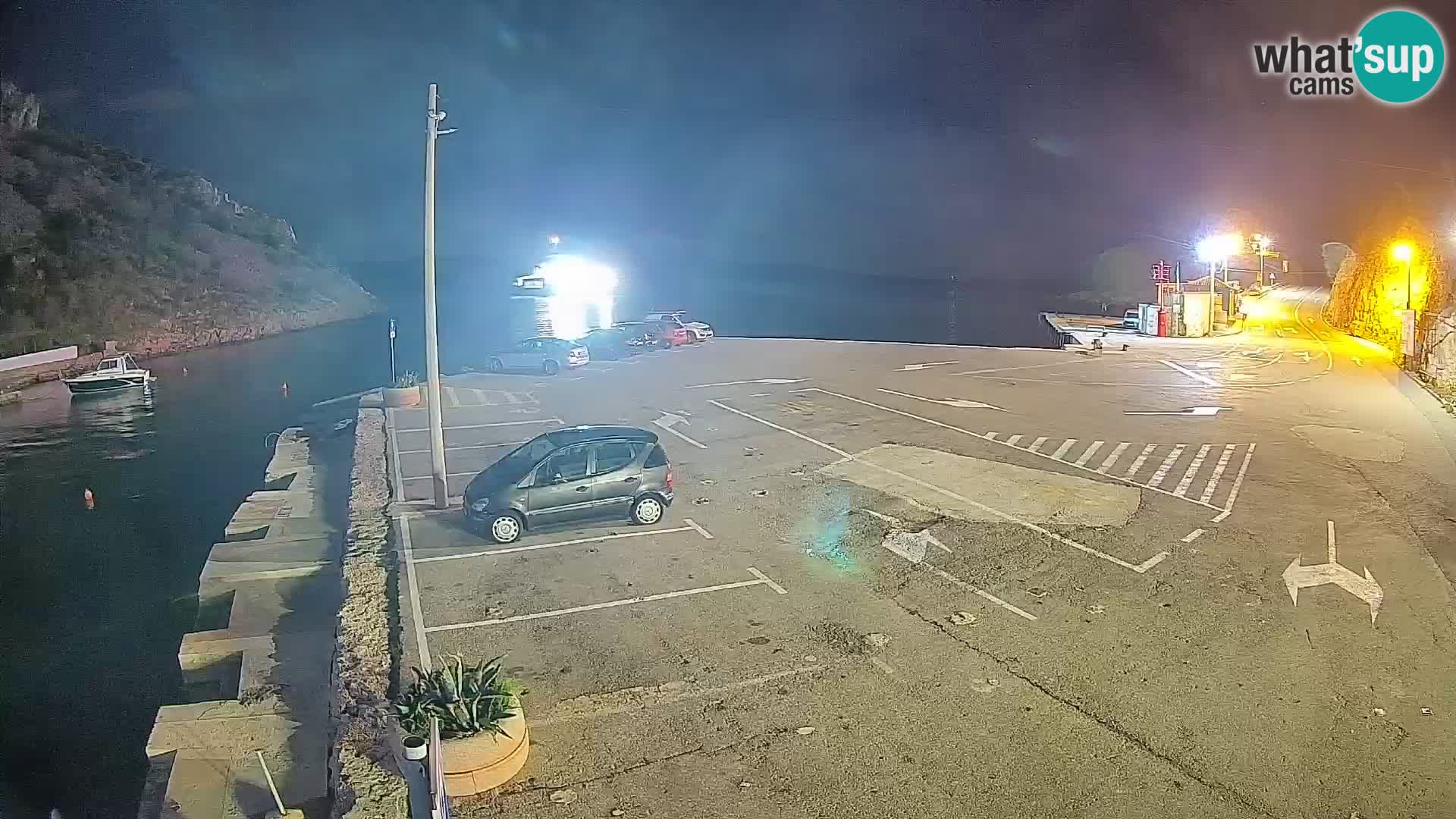 Webcam Fährhafen Prizna – zur Insel Pag