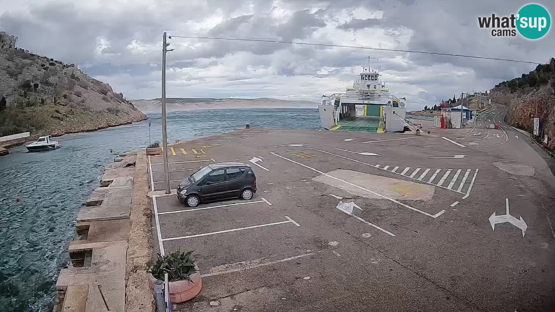Webcam porto traghetti di Prizna – per l’isola di Pag