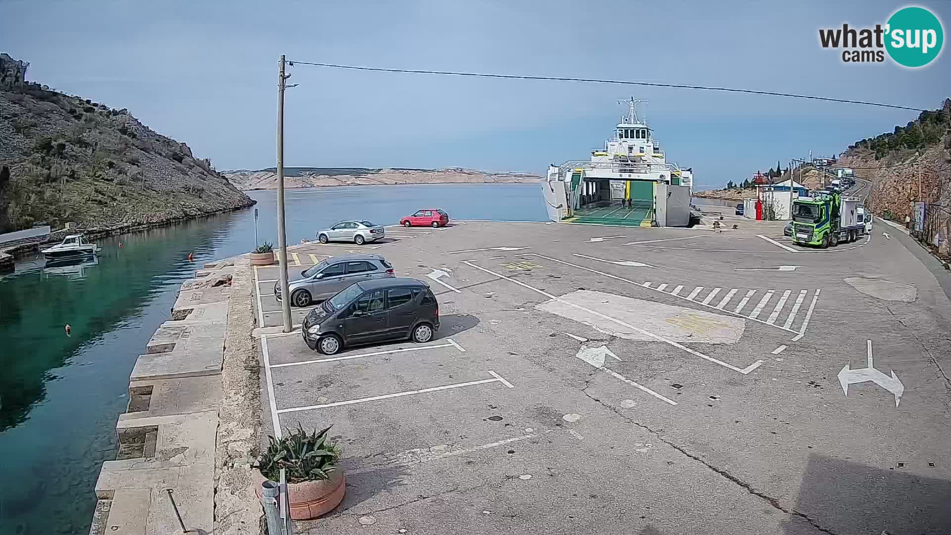 Webcam porto traghetti di Prizna – per l’isola di Pag