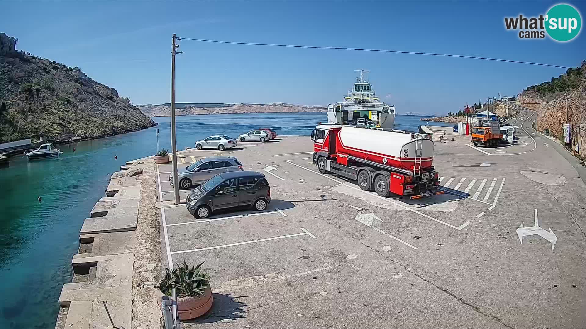 Webcam porto traghetti di Prizna – per l’isola di Pag