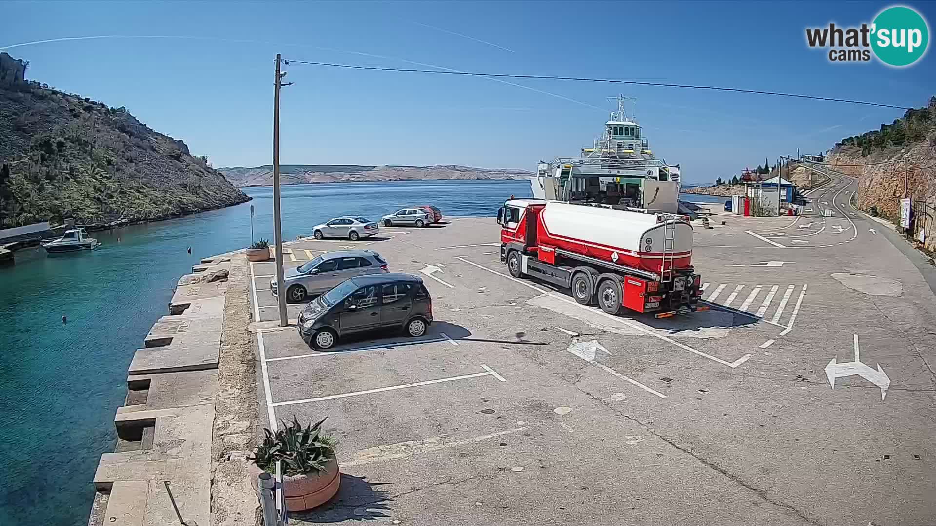 Webcam porto traghetti di Prizna – per l’isola di Pag