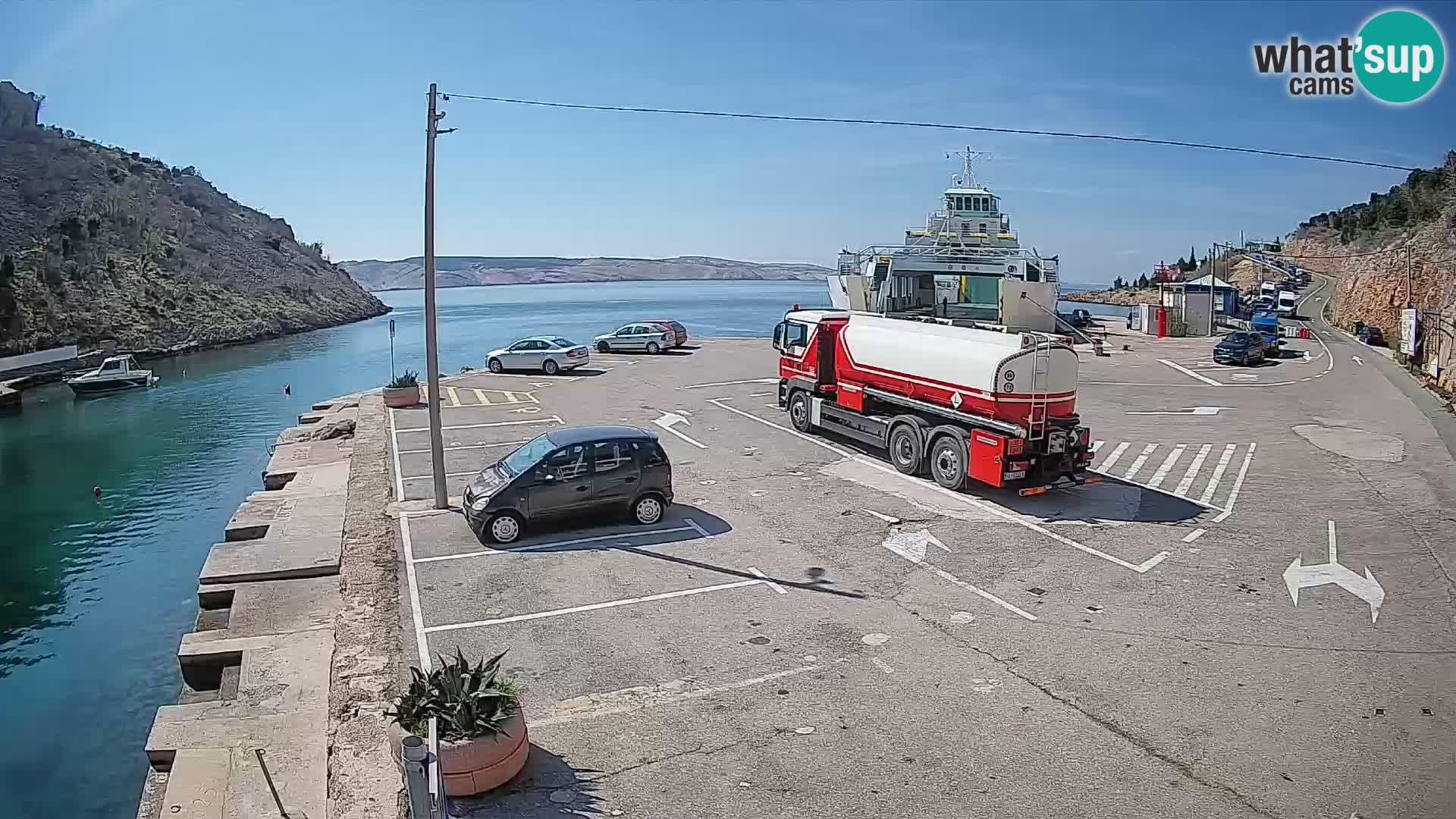 Webcam porto traghetti di Prizna – per l’isola di Pag