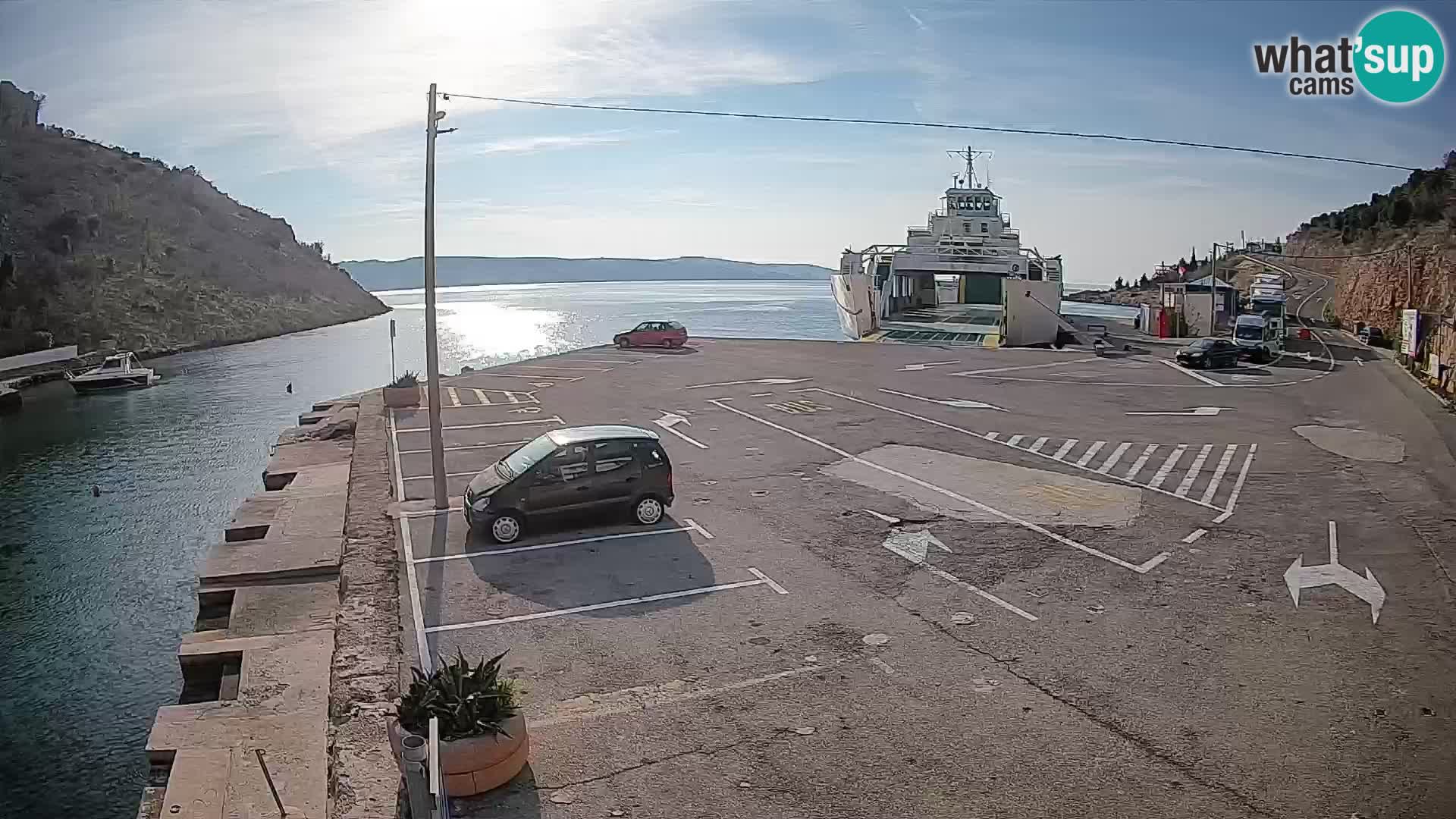 Webcam porto traghetti di Prizna – per l’isola di Pag