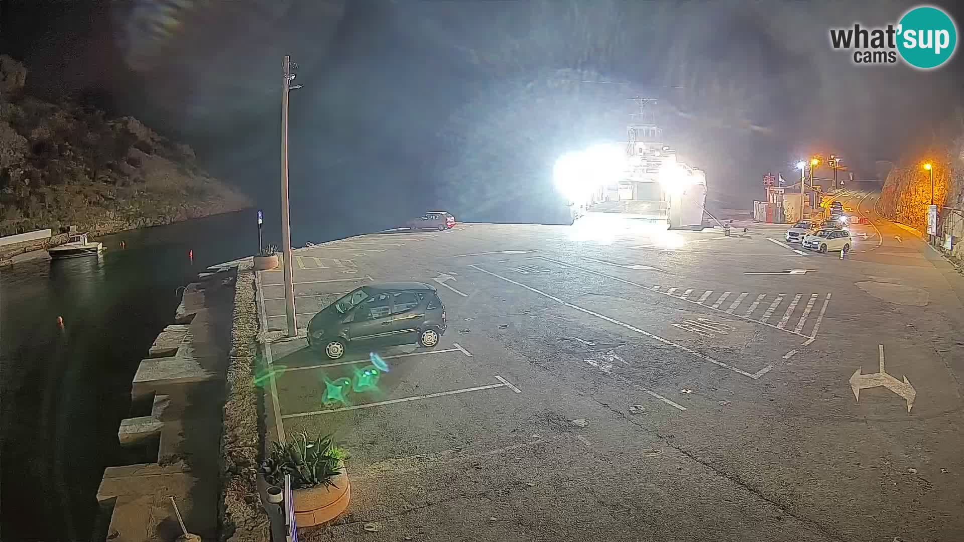 Webcam Fährhafen Prizna – zur Insel Pag