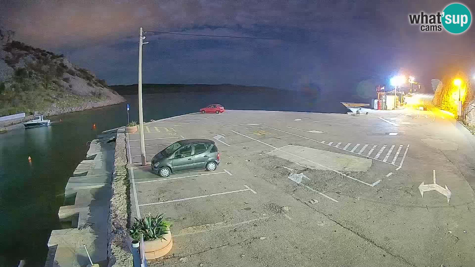 Webcam Fährhafen Prizna – zur Insel Pag