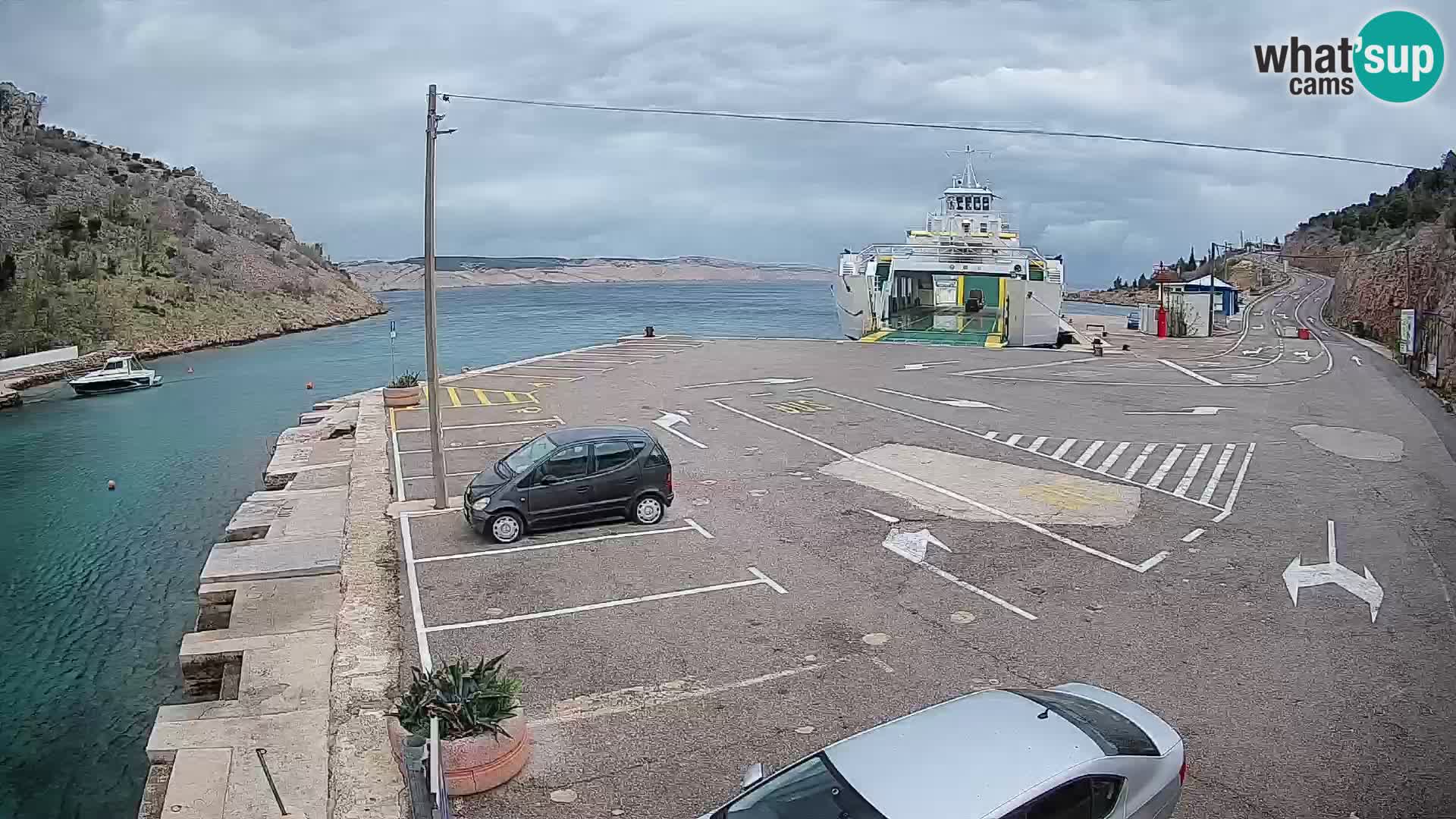Webcam porto traghetti di Prizna – per l’isola di Pag