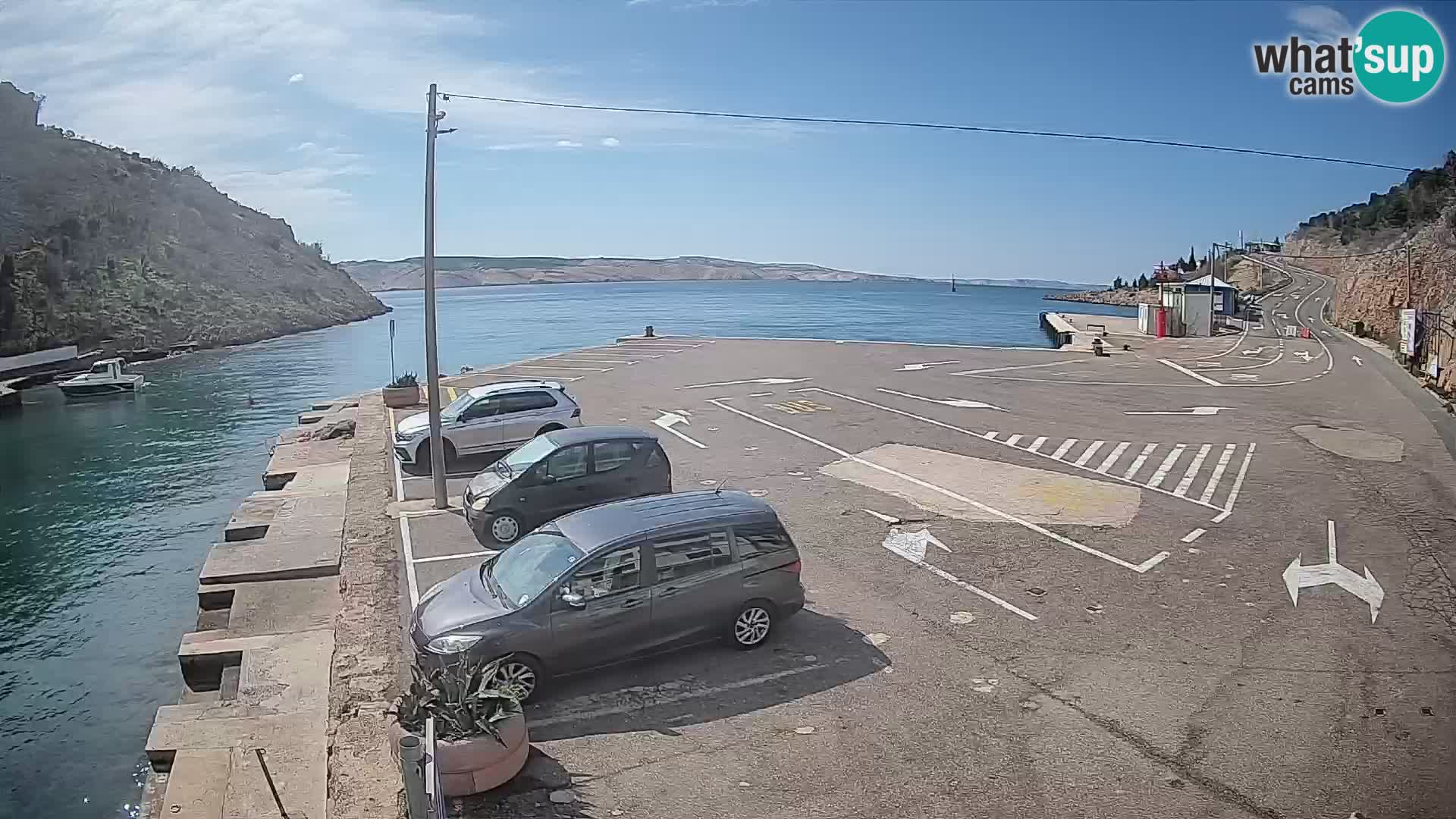 Webcam porto traghetti di Prizna – per l’isola di Pag