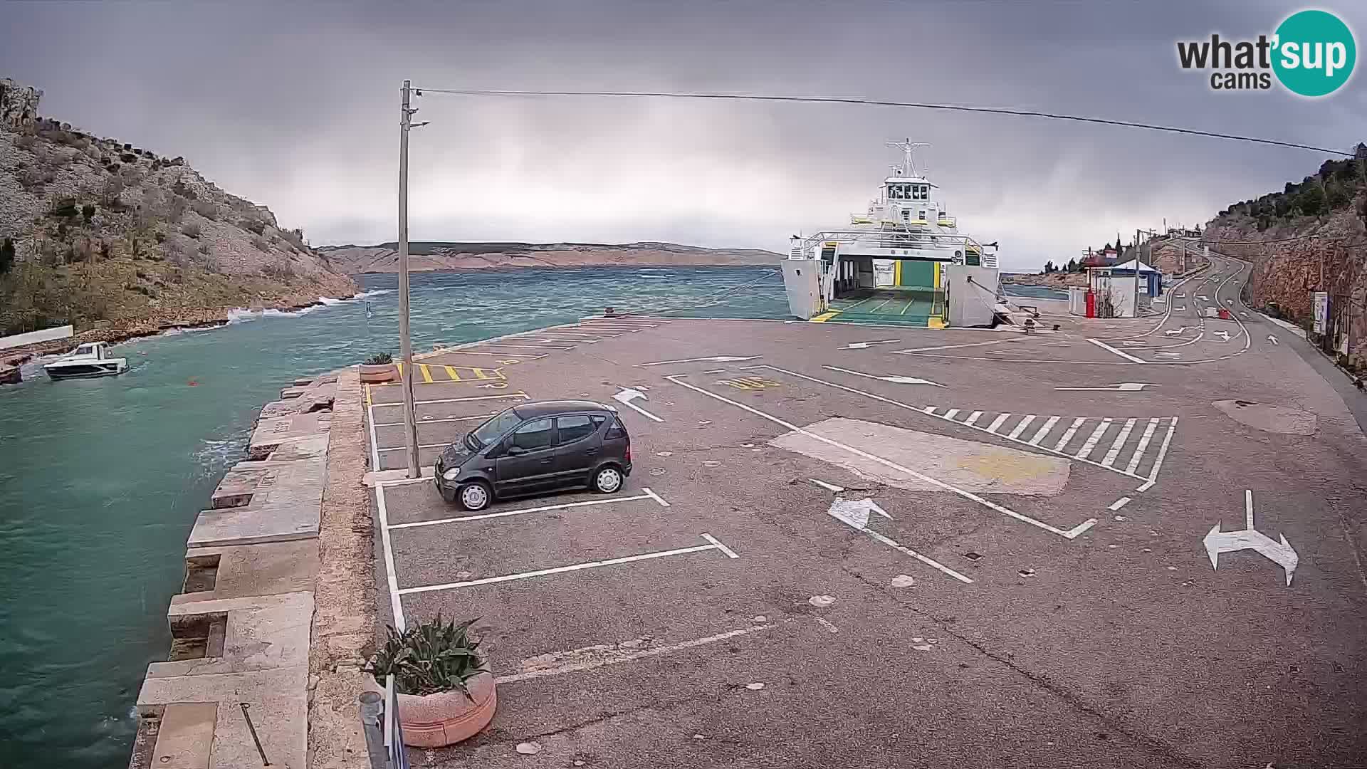 Webcam porto traghetti di Prizna – per l’isola di Pag
