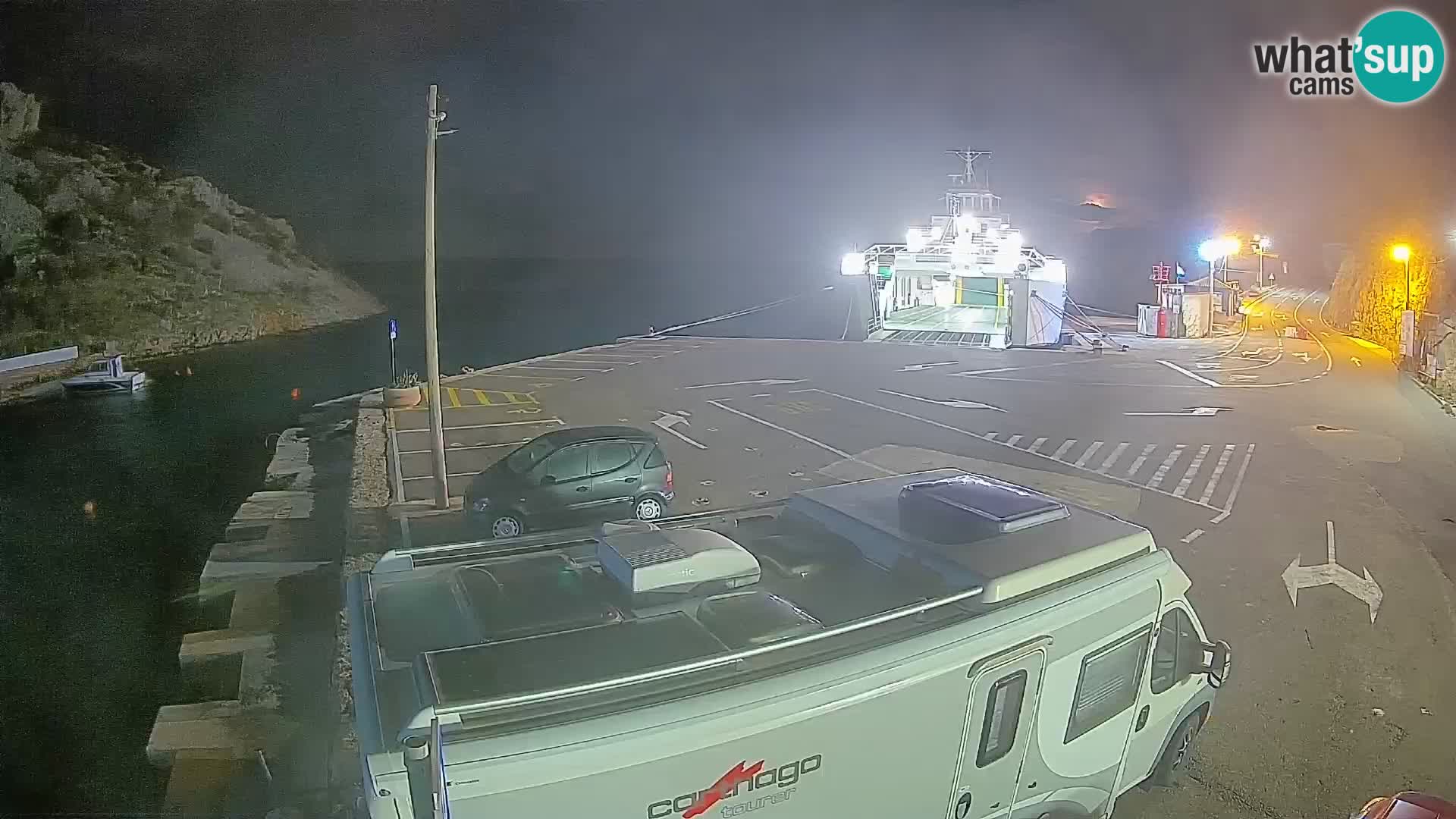 Webcam porto traghetti di Prizna – per l’isola di Pag