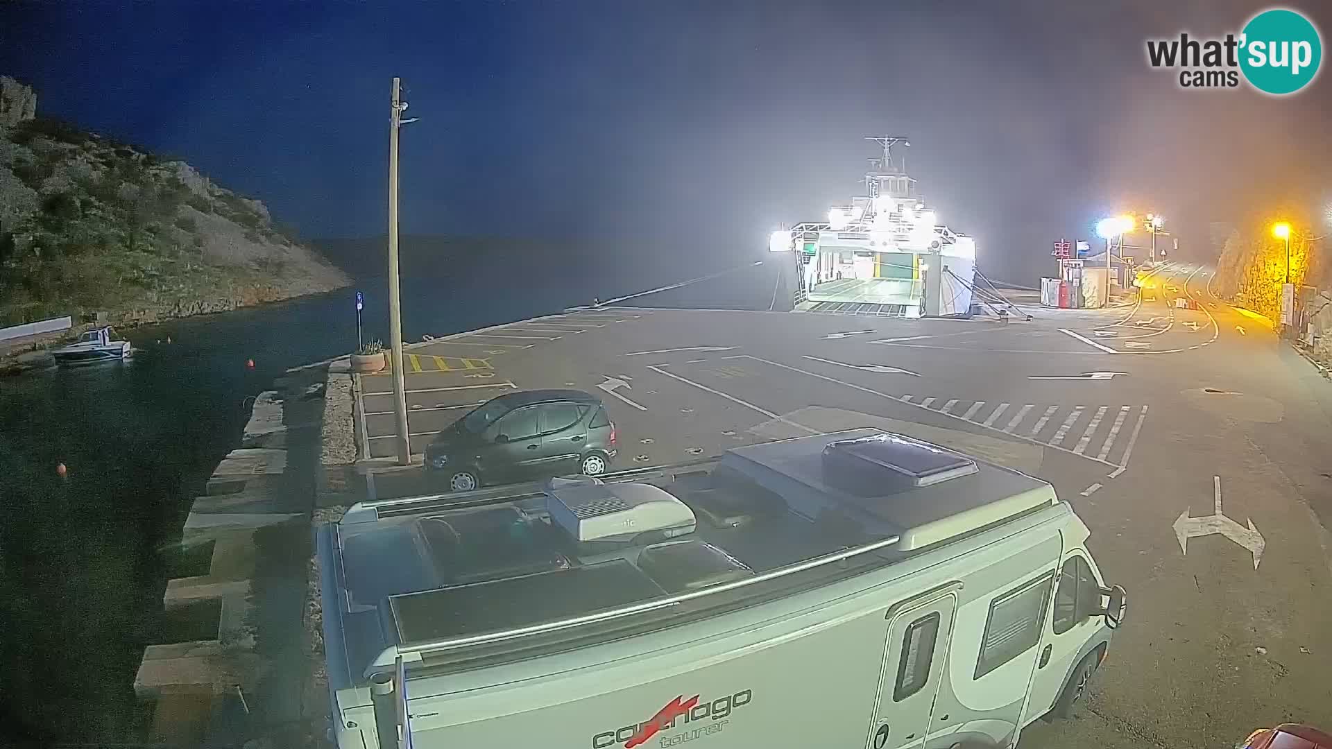 Webcam porto traghetti di Prizna – per l’isola di Pag