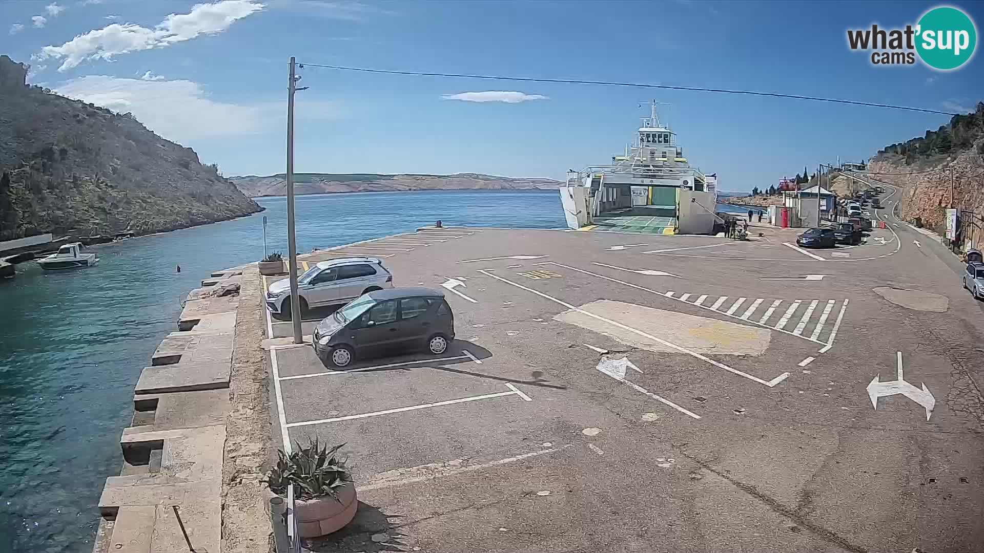 Webcam porto traghetti di Prizna – per l’isola di Pag
