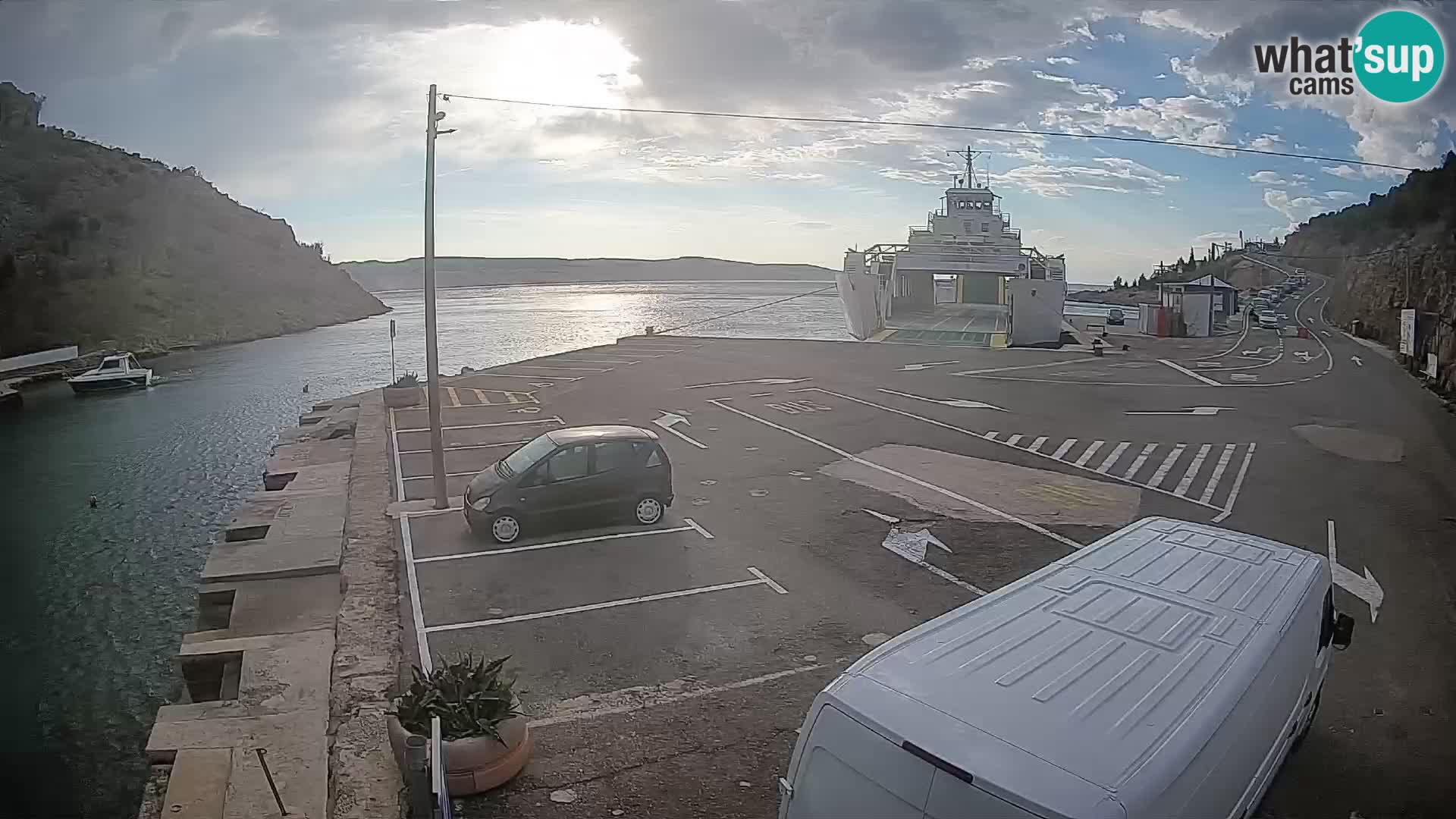 Webcam porto traghetti di Prizna – per l’isola di Pag