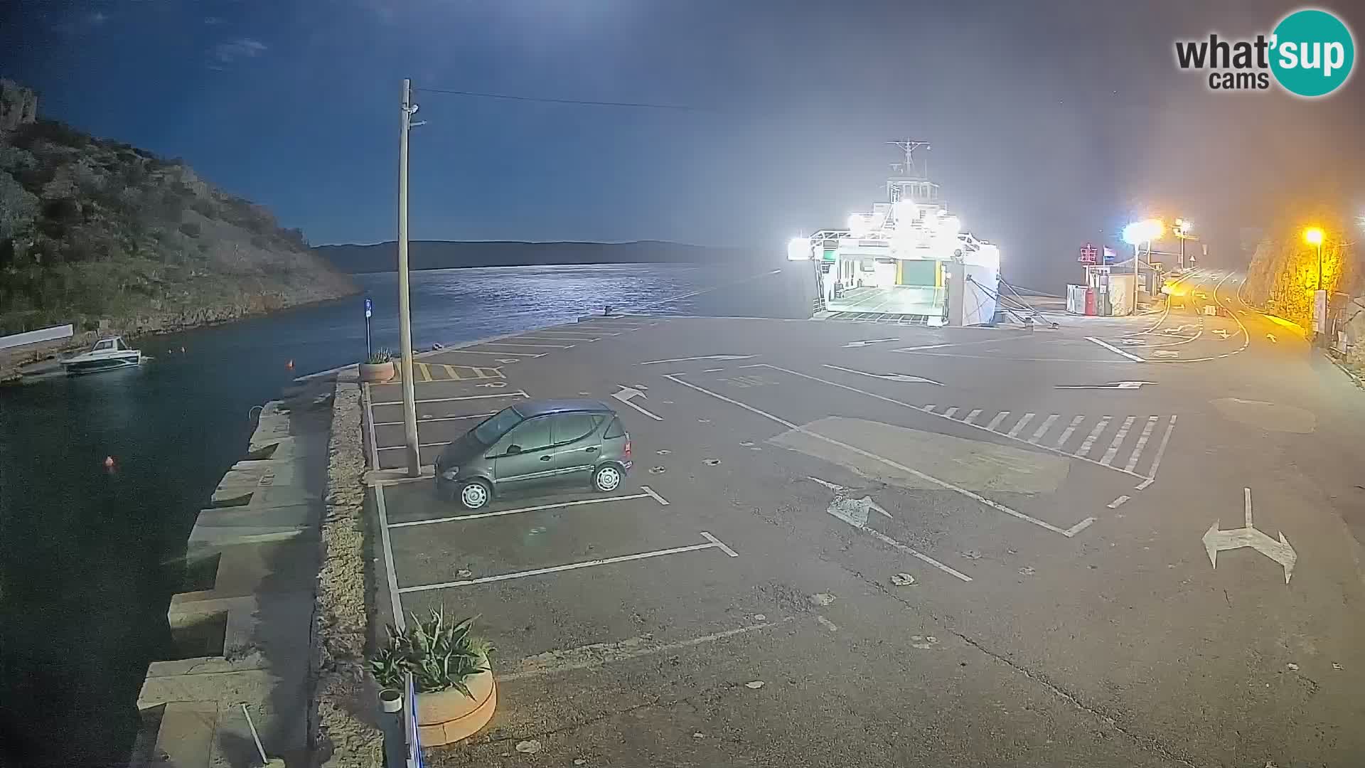 Webcam Fährhafen Prizna – zur Insel Pag