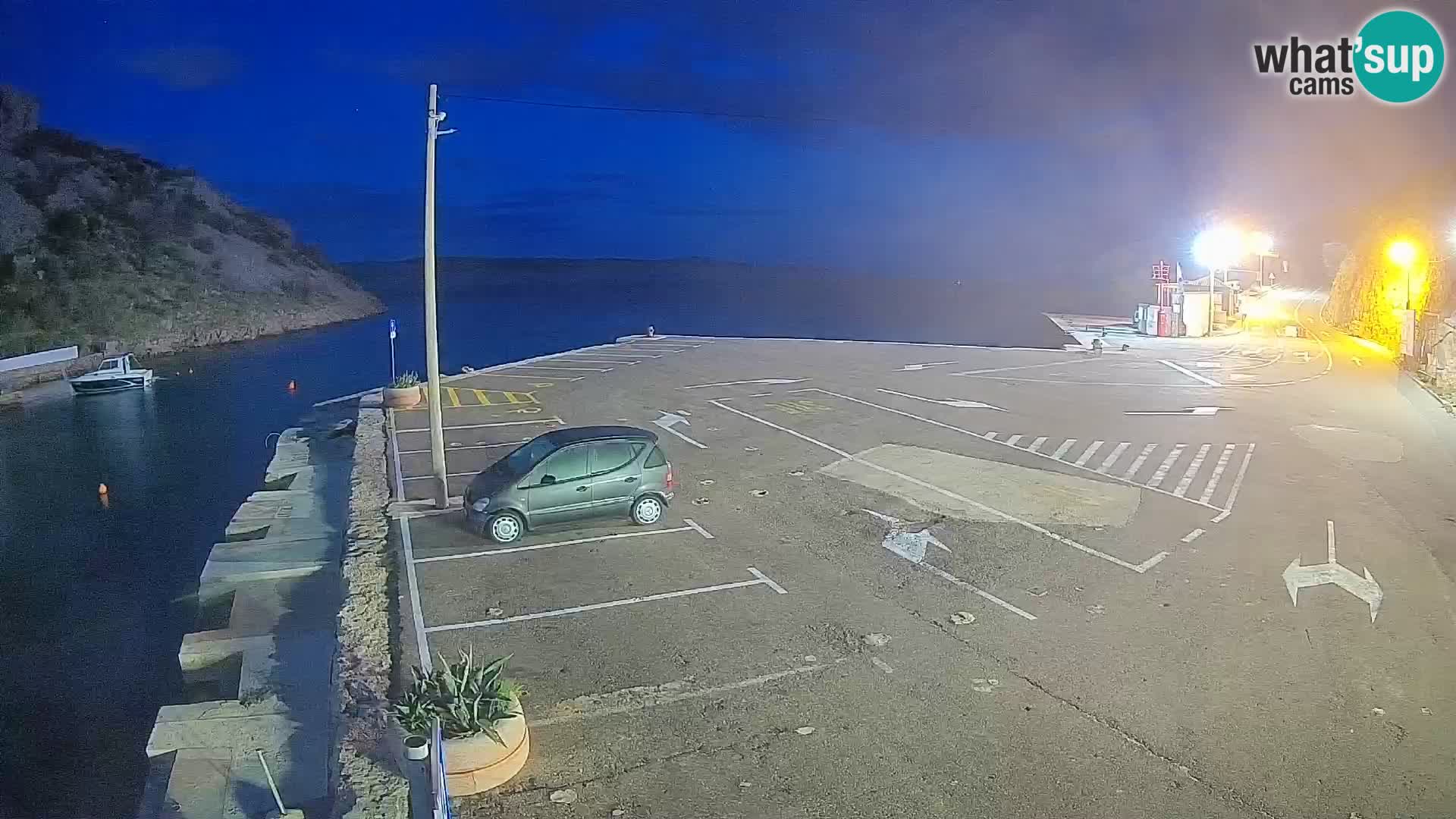 Webcam Prizna ferry port to Pag island