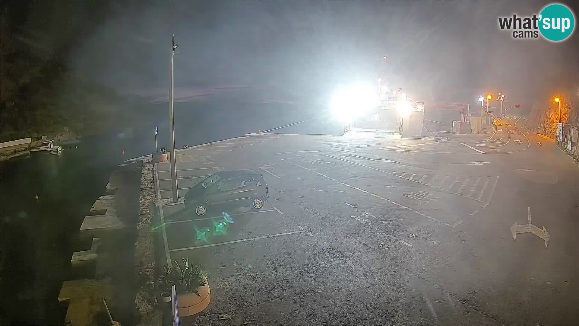 Webcam Prizna ferry port to Pag island