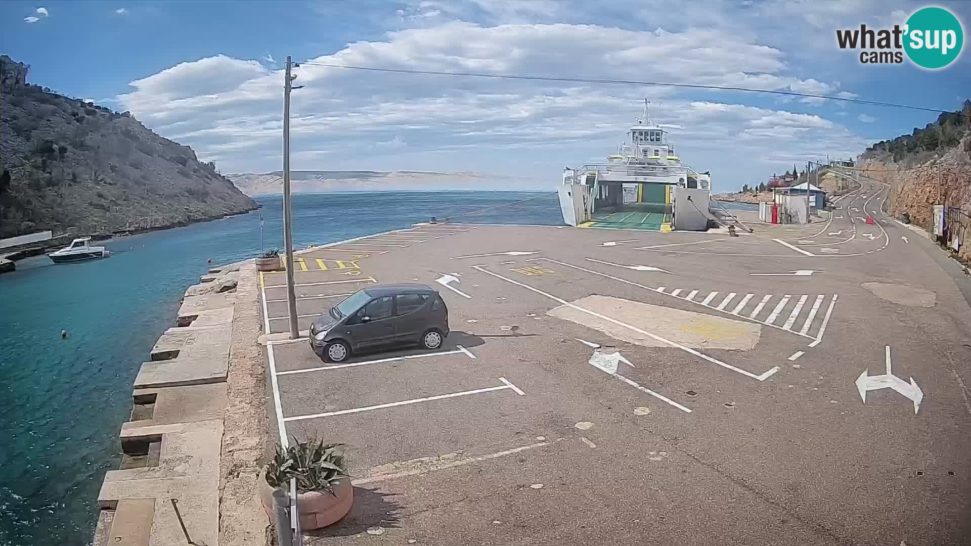 Webcam porto traghetti di Prizna – per l’isola di Pag