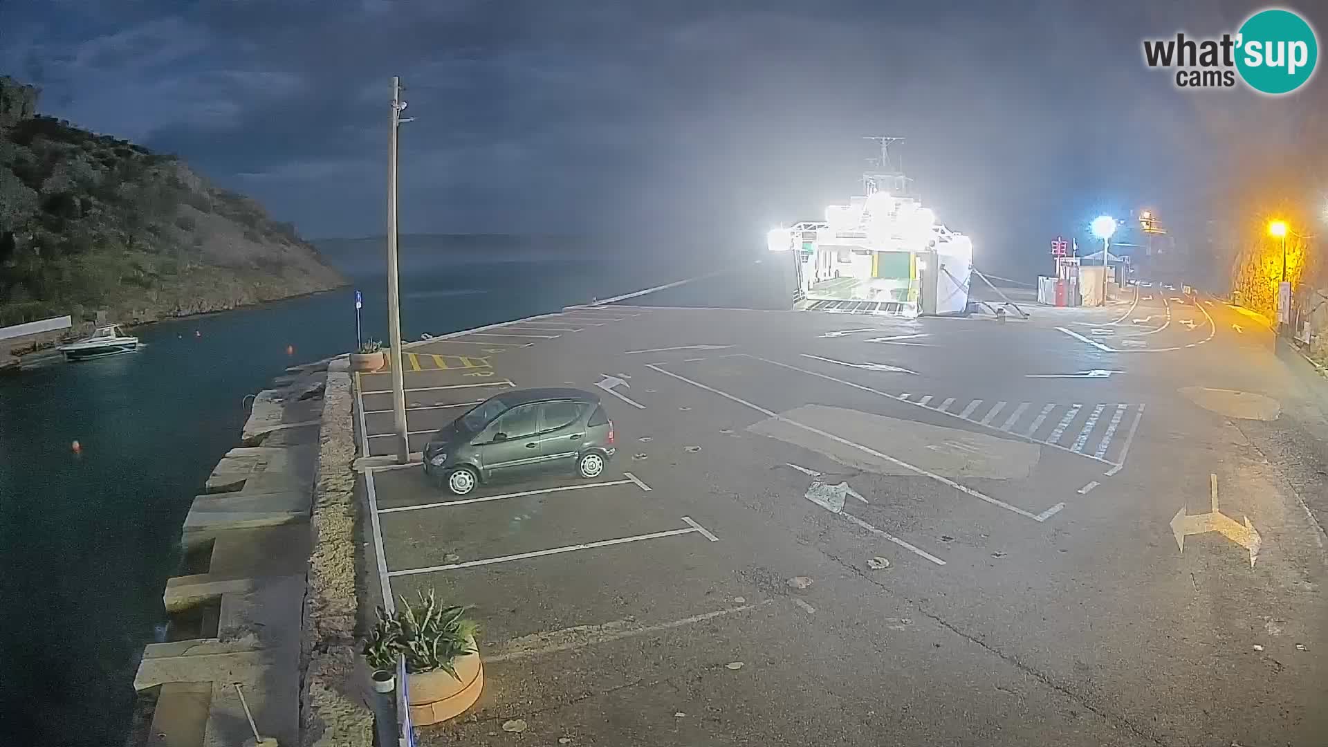 Webcam Fährhafen Prizna – zur Insel Pag