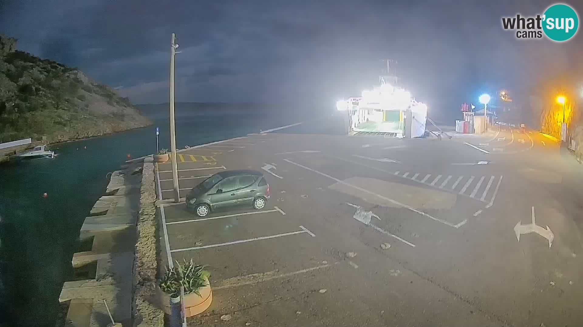 Webcam Fährhafen Prizna – zur Insel Pag