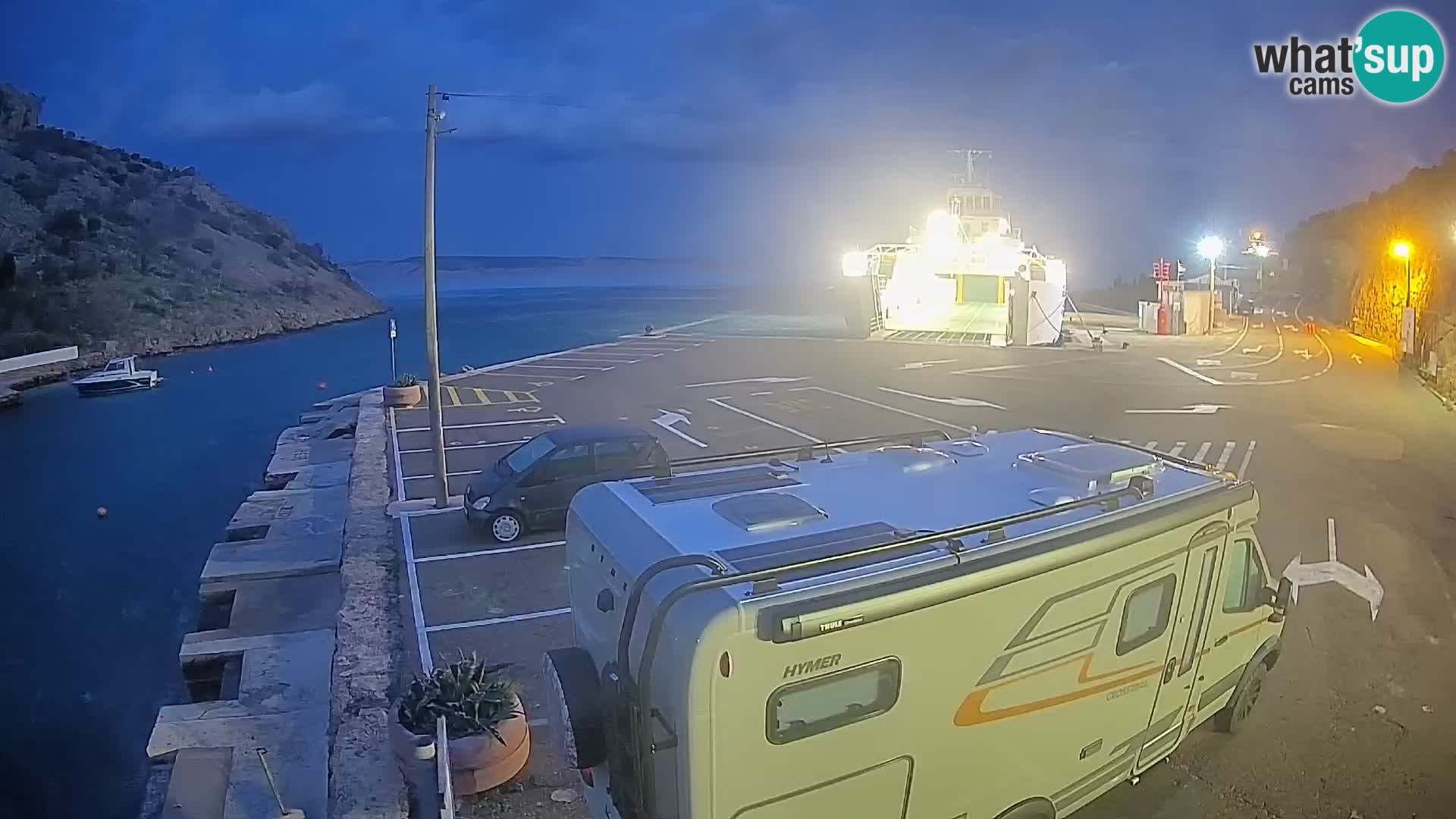 Webcam porto traghetti di Prizna – per l’isola di Pag